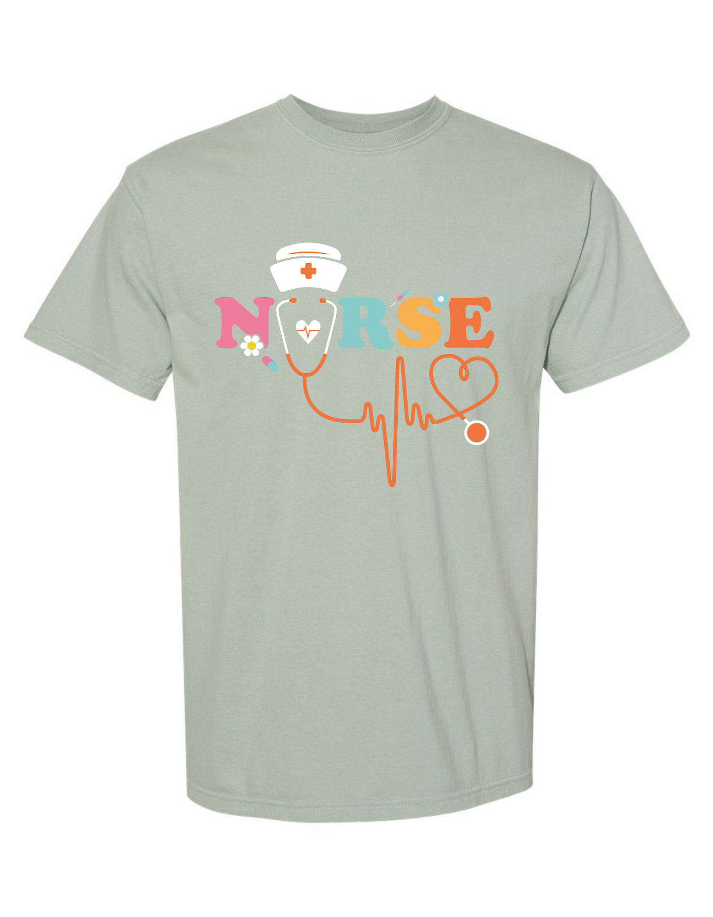 Comfort Colors® Nurse Graphic T-Shirt – Cute & Comfy Tee for Healthcare Heroes