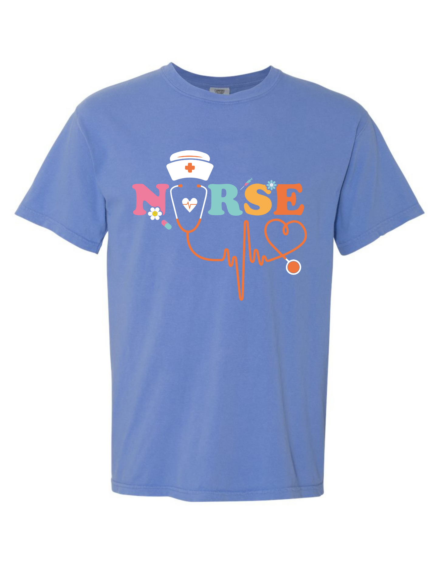 Comfort Colors® Nurse Graphic T-Shirt – Cute & Comfy Tee for Healthcare Heroes