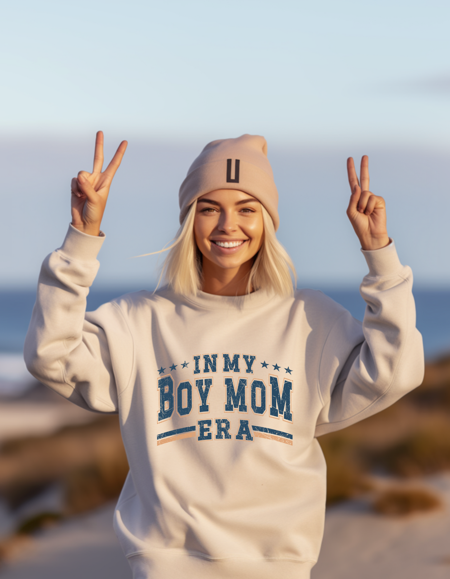 Gildan Heavy Blend™ "In My Boy Mom Era" Graphic Sweatshirt – Cozy Boy Mom Apparel