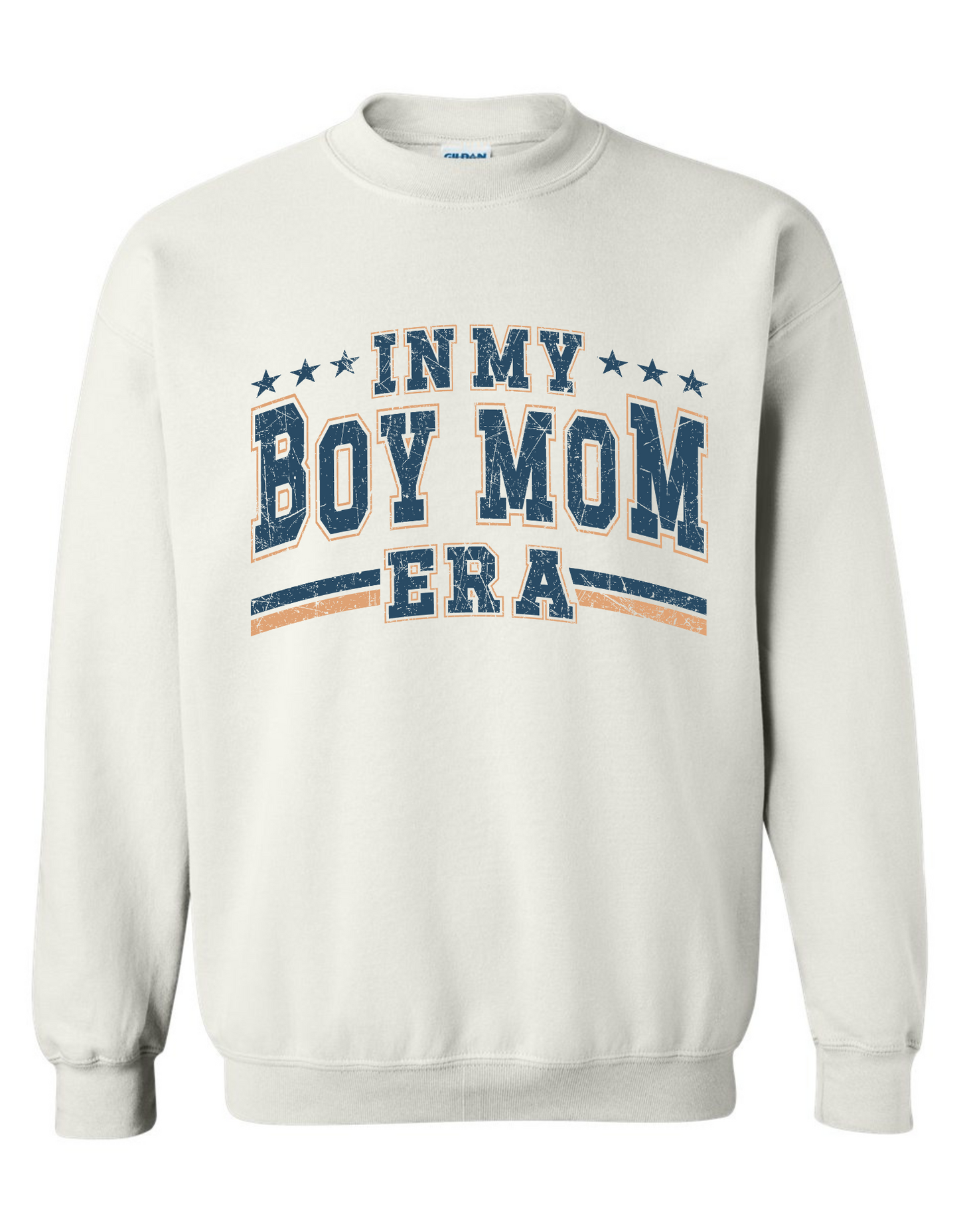 Gildan Heavy Blend™ "In My Boy Mom Era" Graphic Sweatshirt – Cozy Boy Mom Apparel