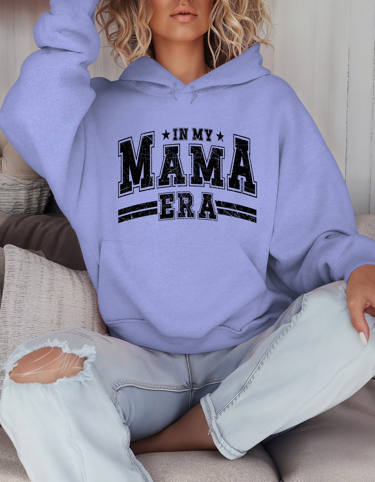 'In My Mom Era' Hooded Sweatshirt | Mama Hoodie | Mom Life Sweatshirt| Graphic Hoodie for Moms | Everyday Mom Hoodie
