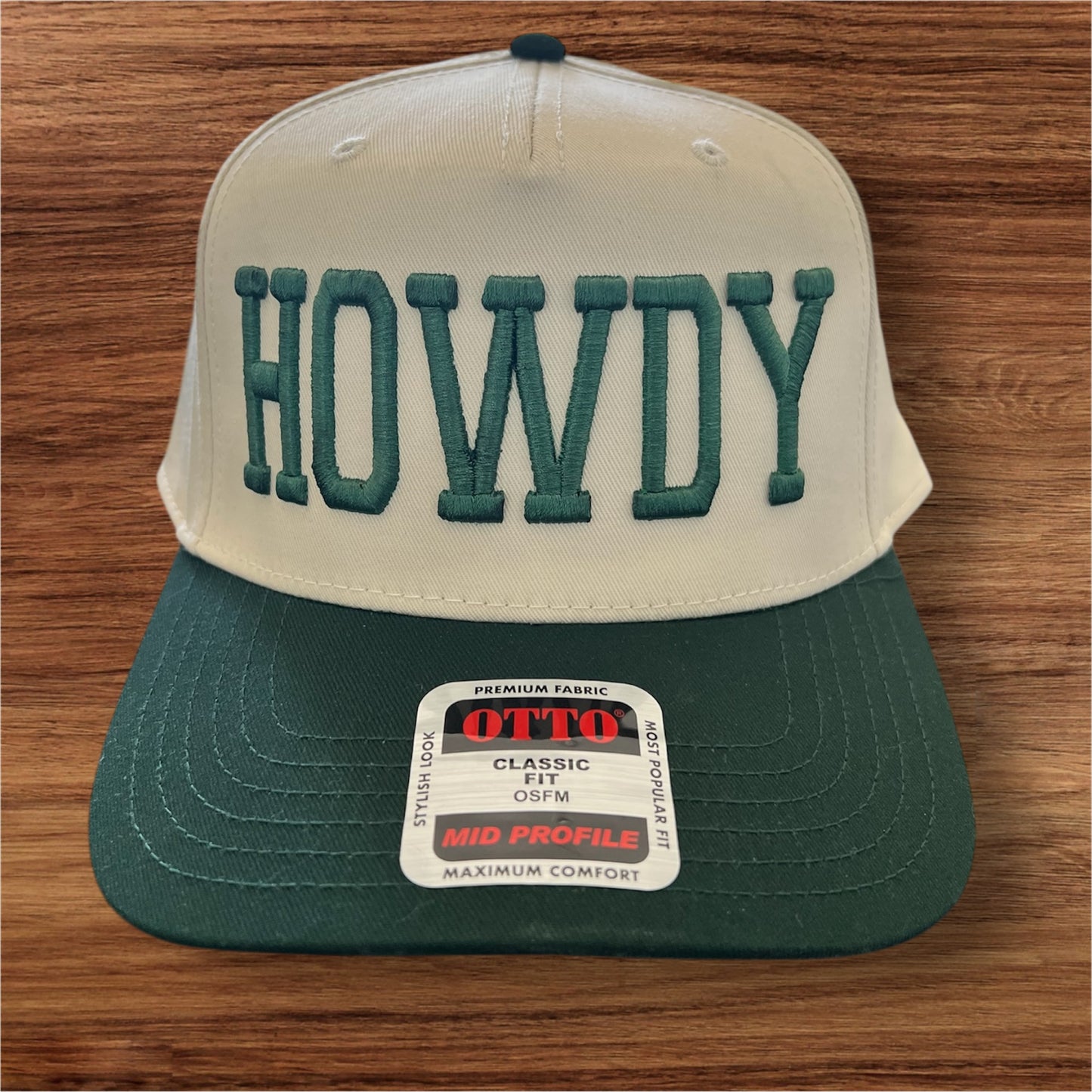 HOWDY 3D Puff Embroidered Otto Snapback Hat – Western Trucker Cap, Bold Cowboy Rodeo Style Statement Hat