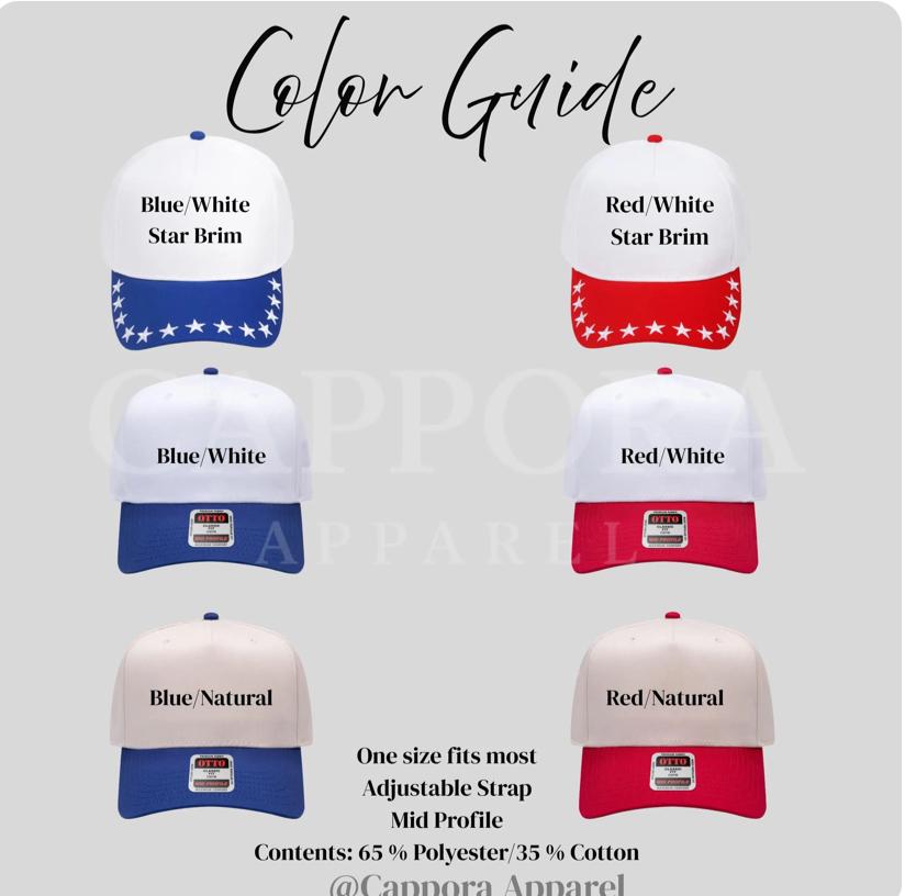 USA Embroidered Hat | Patriotic Trucker Hat, America Baseball Cap, Fourth of July Hat, Red White Blue Hat, USA Snapback
