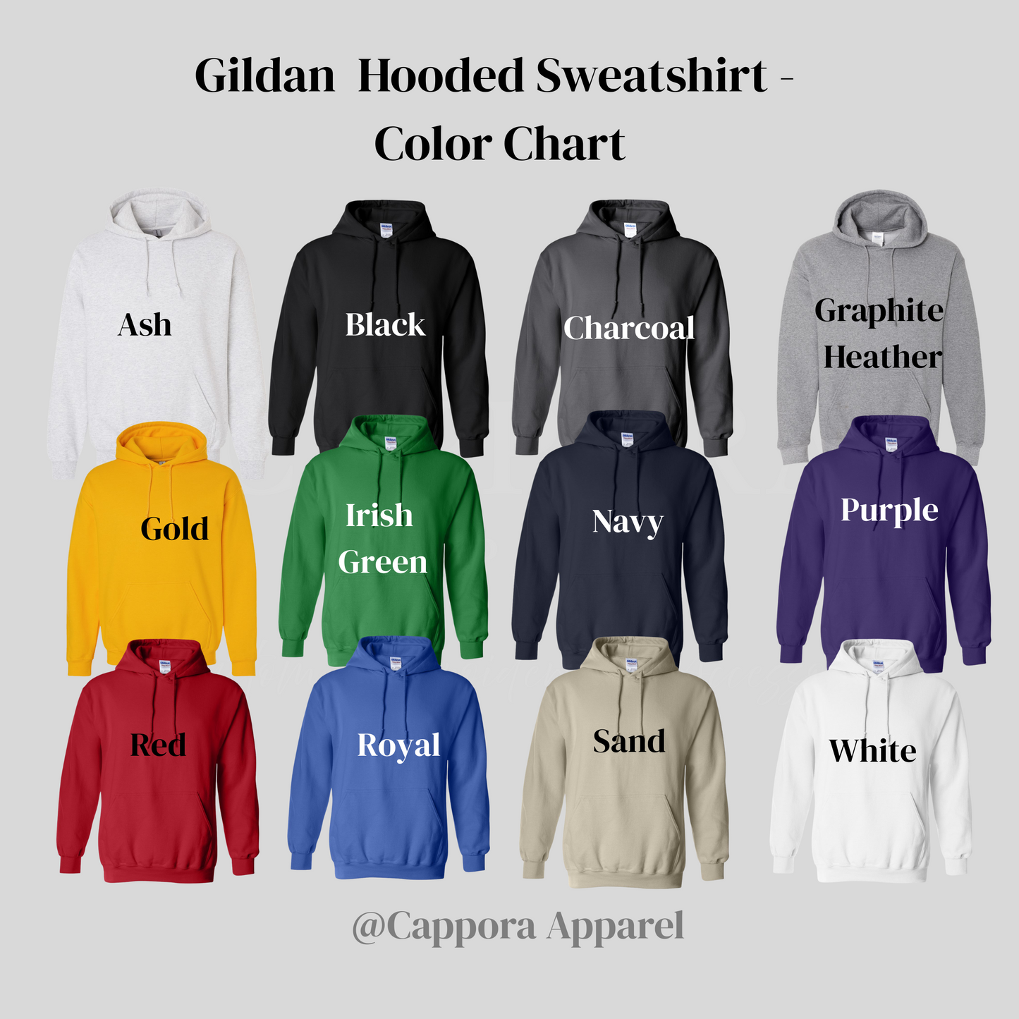 Embroidered Personalized Applique Hoodie - Custom Name & Sports Number on Gildan Hooded Sweatshirt - Team Spirit Apparel