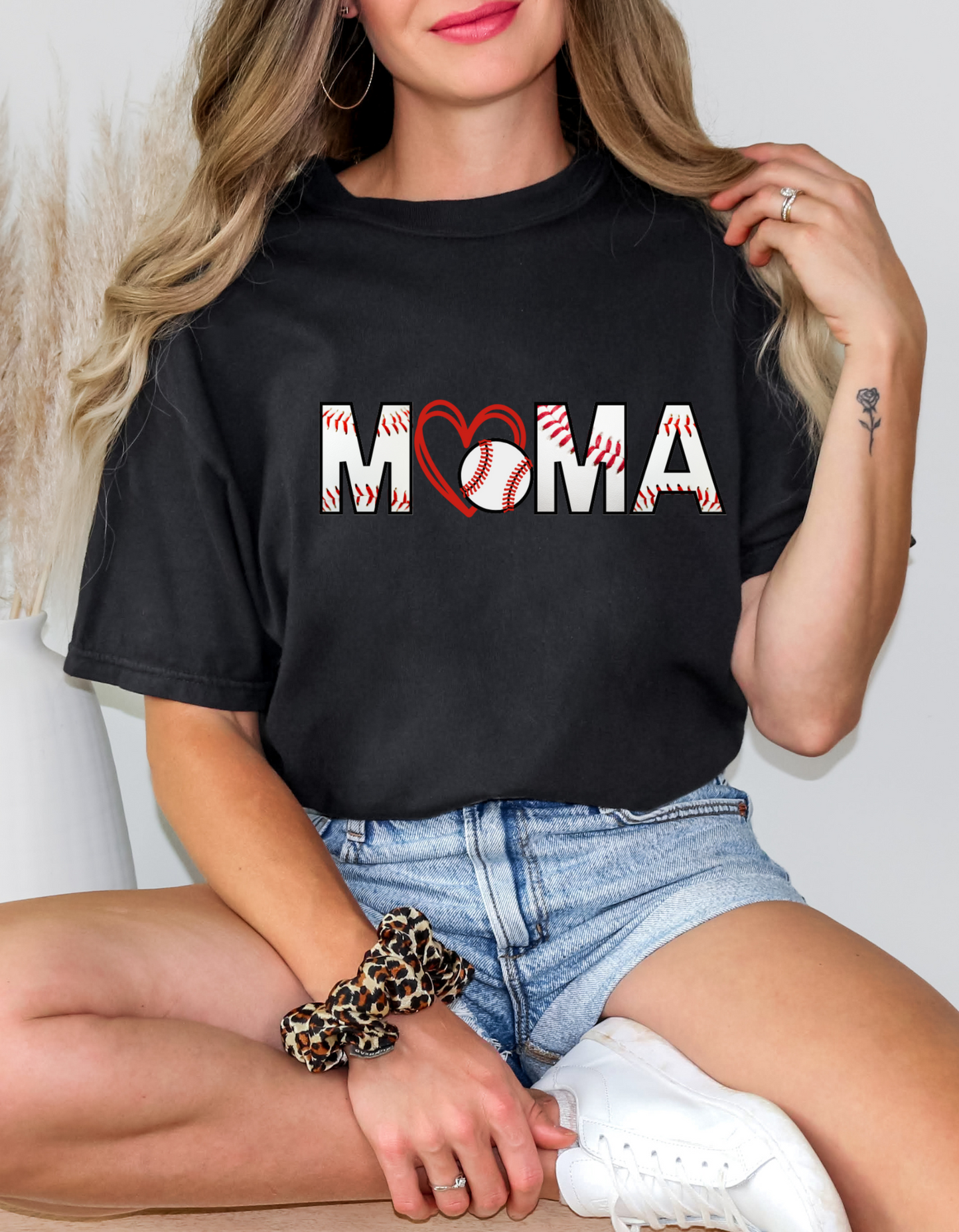 Comfort Colors® 'Mama' T-Shirt | Sports Mom Apparel | Everyday Baseball Tee | Mom Life Baseball T-Shirt| Gameday Baseball Tee