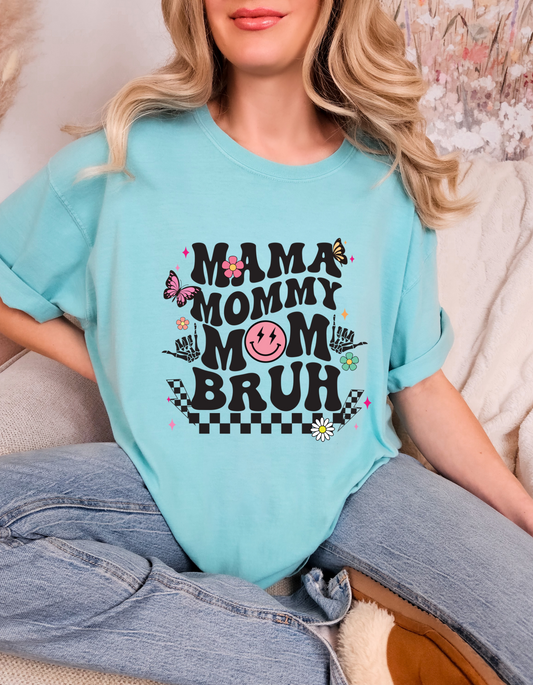 Comfort Colors® 'Mama Mommy Mom Bruh' T-Shirt | Mom Life Apparel | Mama Bruh Tee | Everyday Mom Fashion