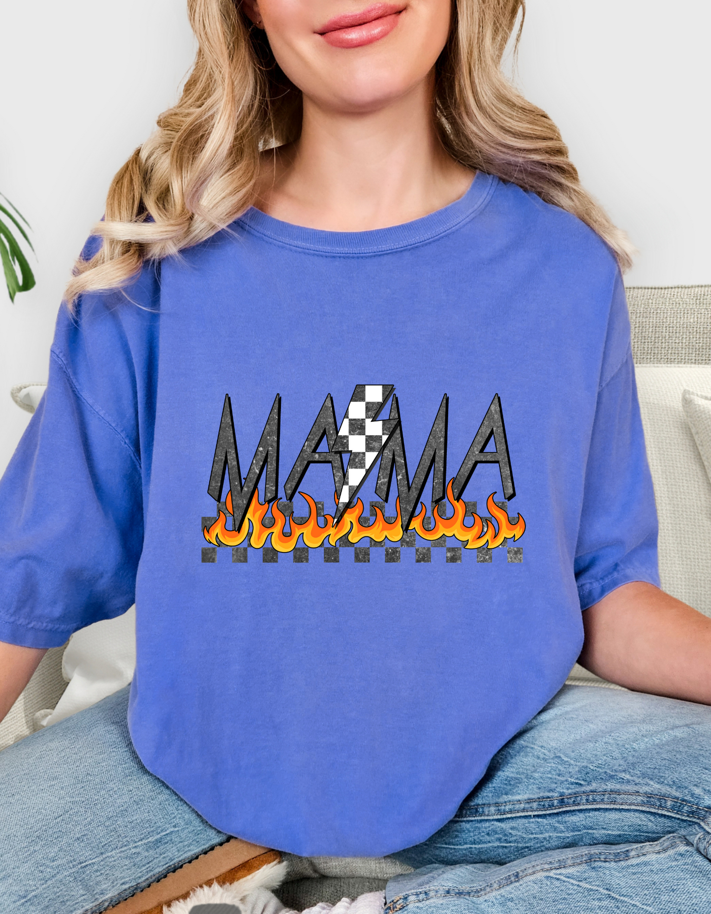 Comfort Colors® 'Motorsport Mama' T-Shirt | Trackside Mama Shirt | Motorsport Mom Squad Shirt | Racing Fan Mama Apparel