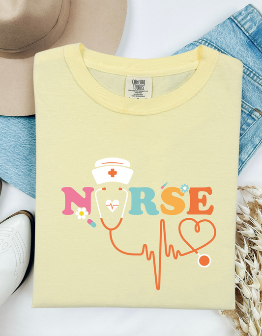 Comfort Colors® 'Nurse' T-Shirt | Nurse Life Comfort Colors Tee | Nurse Appreciation Gift