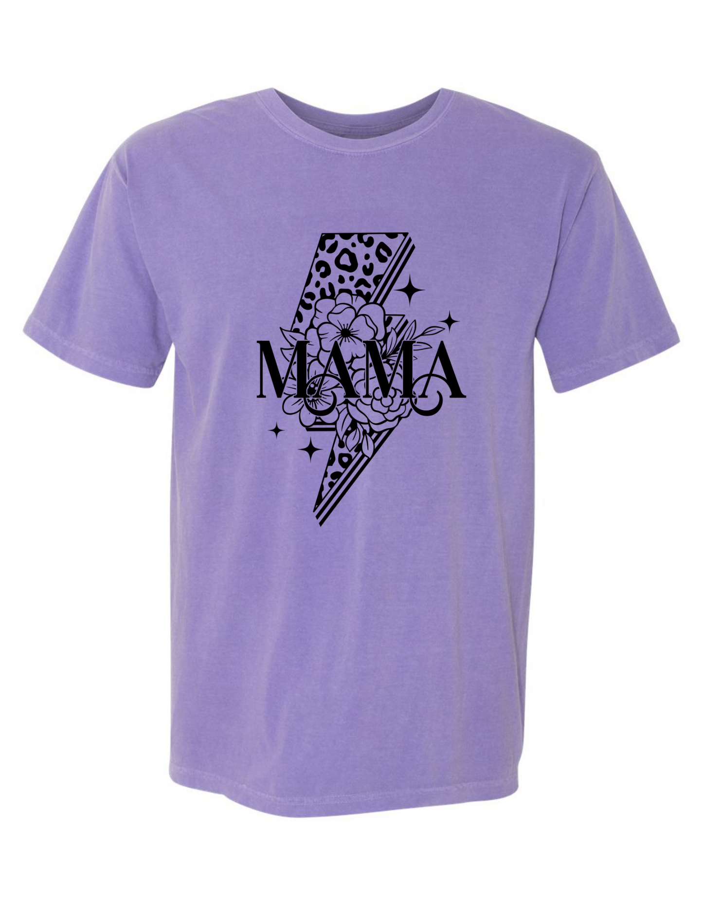 Comfort Colors® 'Mama Lightning Bolt' T-Shirt | Everyday Mom Tee | Empowering Mama Shirt | Mama Graphic Tee