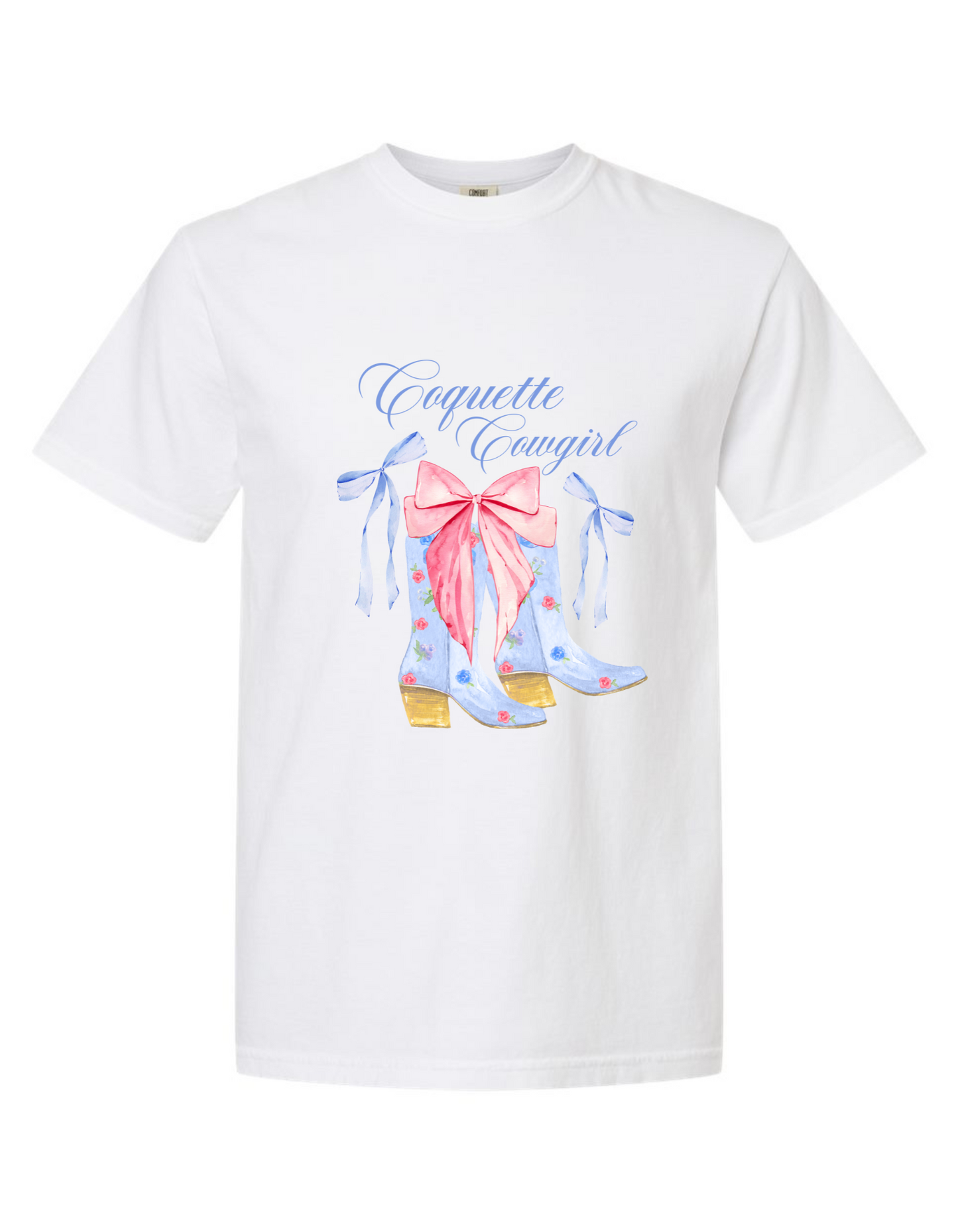 Comfort Colors® 'Coquette Cowgirl' T-Shirt | Boho Cowgirl Graphic Shirt | Cowgirl Lifestyle Graphic Tee | Cowgirl Aesthetic T-Shirt