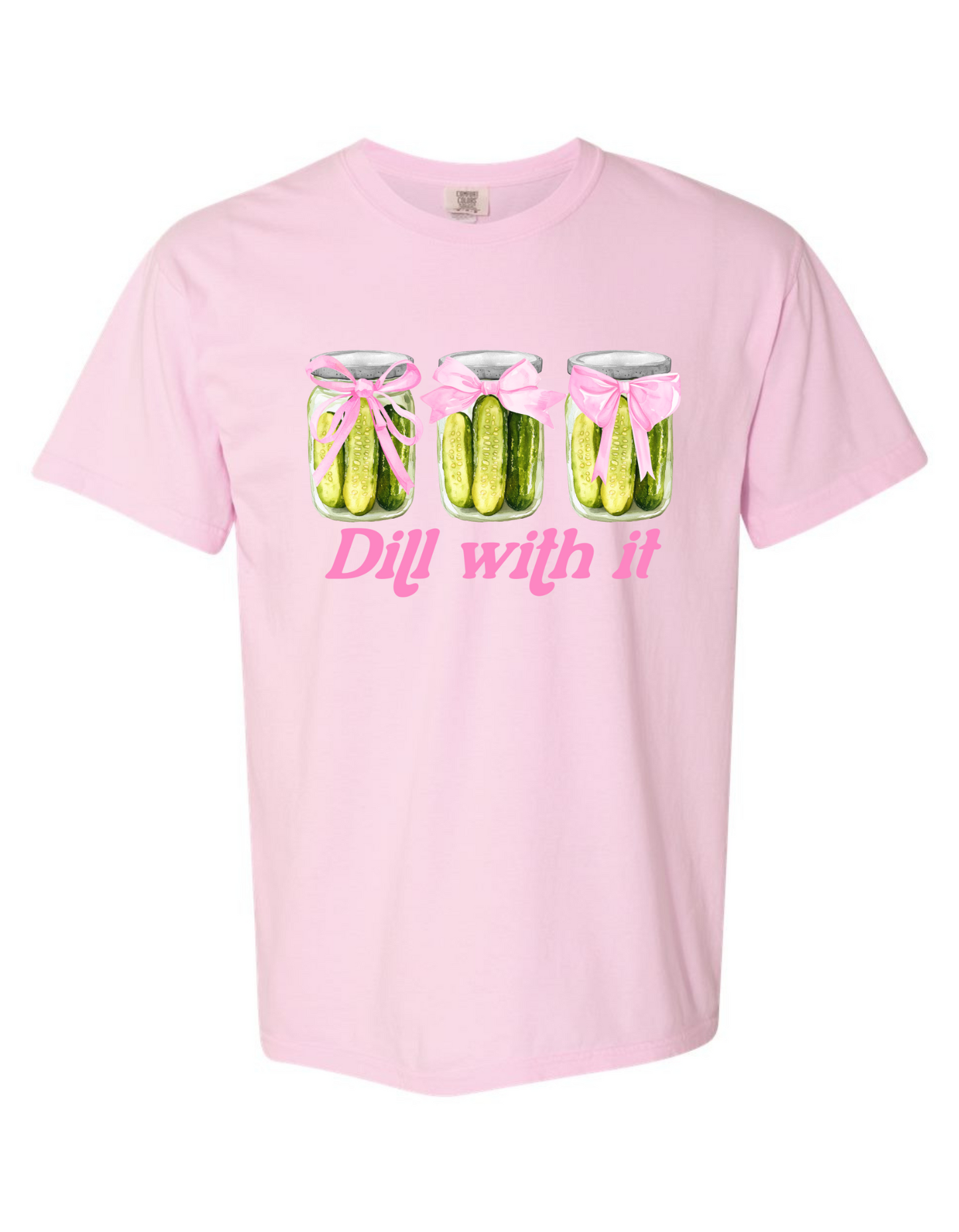 Comfort Colors® 'Dill with It' T-Shirt | Pickle Lover Shirt | Humor Graphic T-Shirt | Quirky T-Shirt Design