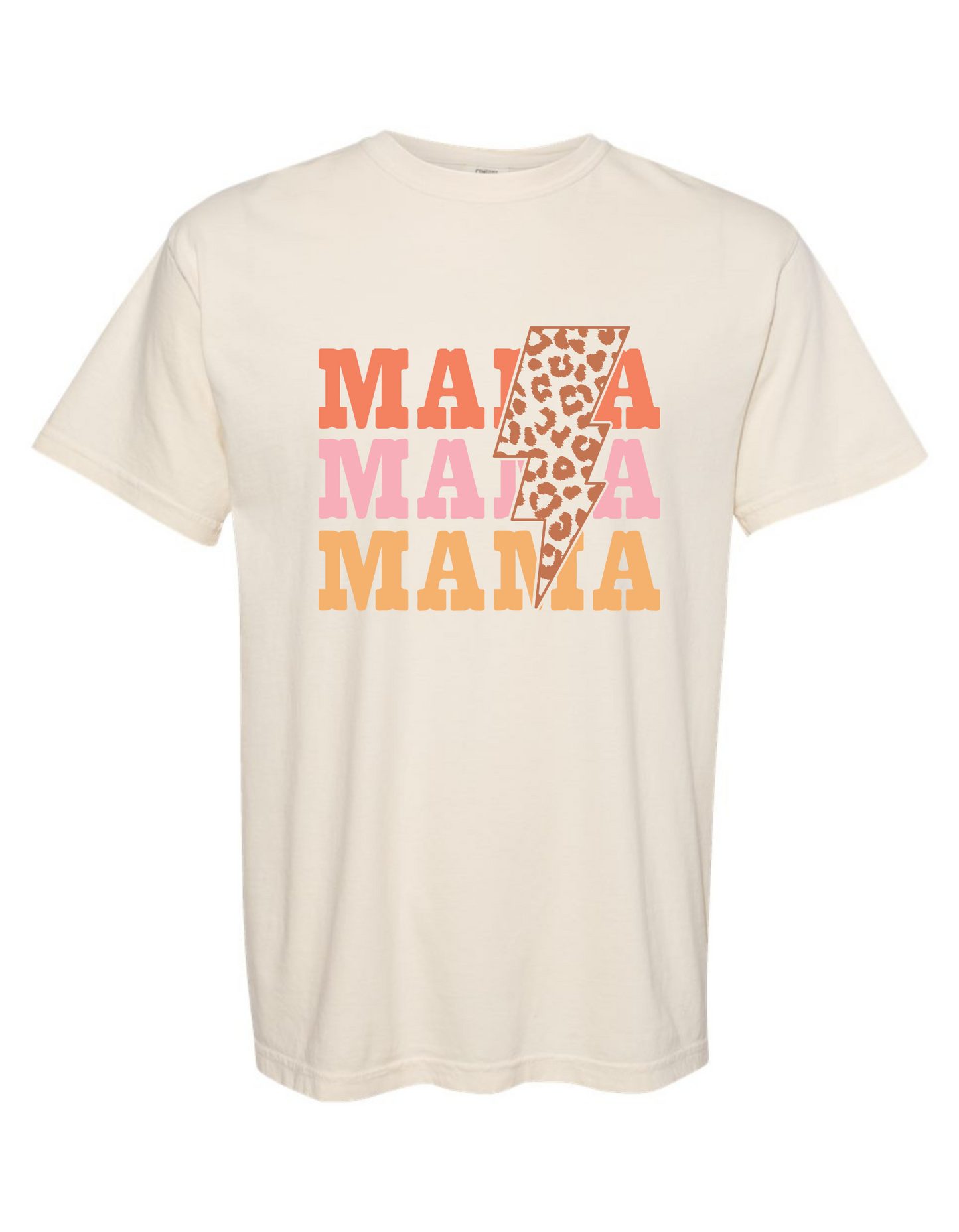 Comfort Colors® 'Mama Lightning Bolt' T-Shirt | Everyday Mom Tee | Empowering Mama Shirt | Mama Graphic Tee