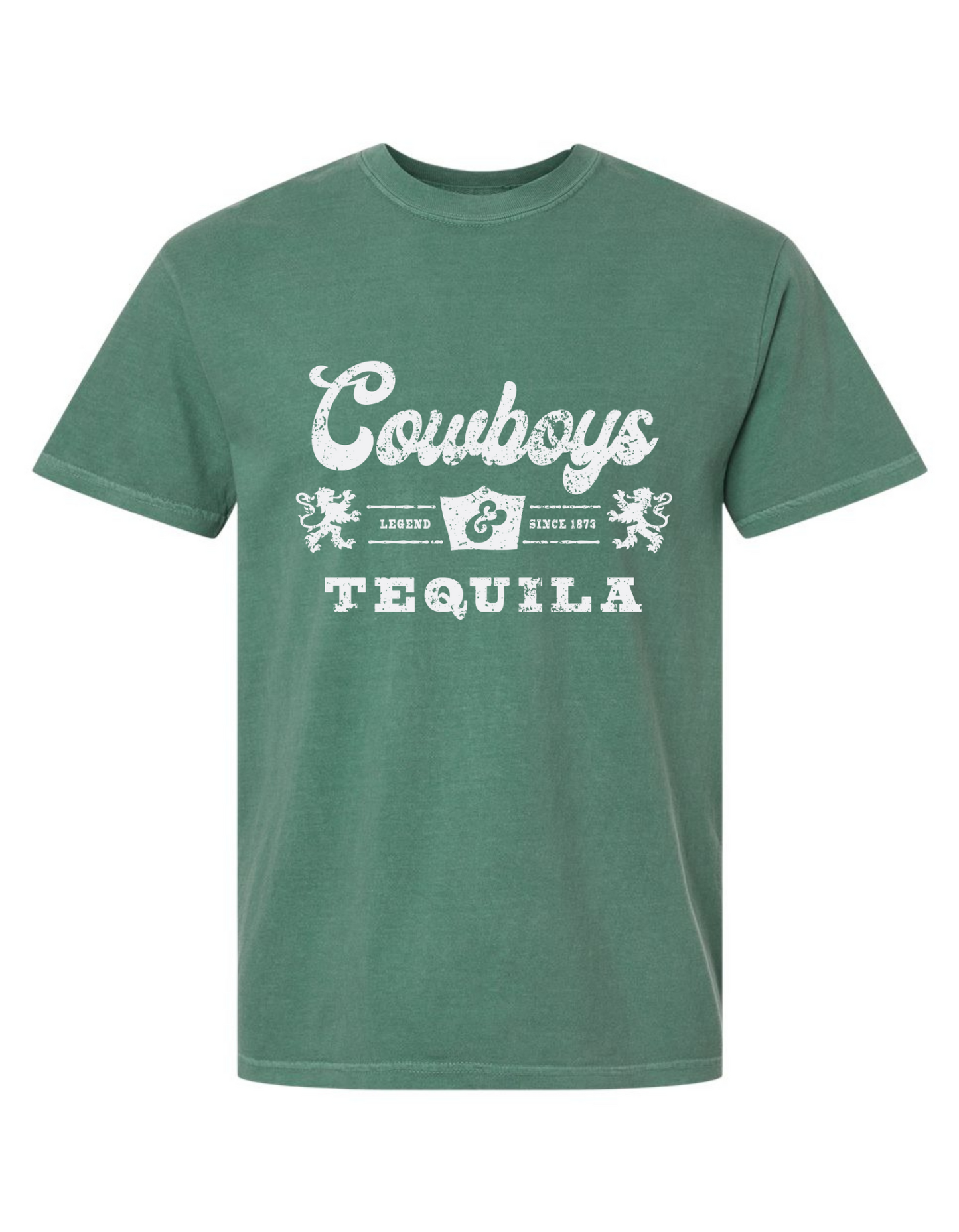 Comfort Colors® 'Cowboys & Tequila' T-Shirt | Country Concert T-Shirt | Vintage Western Graphic Shirt | Rodeo Night Outfit Tee