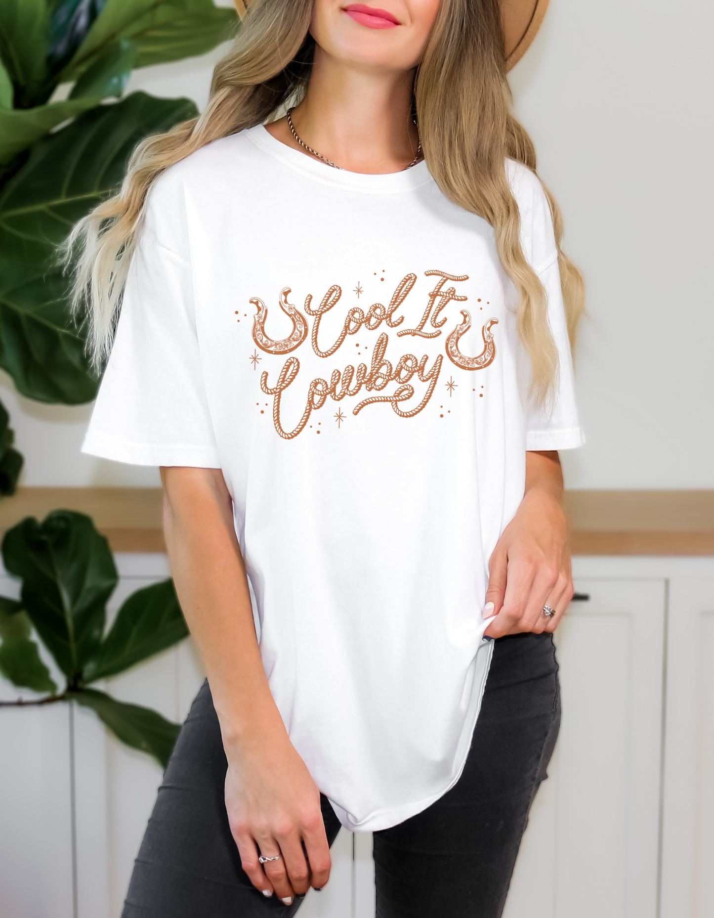 Comfort Colors® 'Cool It Cowboy' T-Shirt | Rodeo Vibes T-Shirt | Cowgirl Chic T-Shirt | Trendy Cowboy T-Shirt