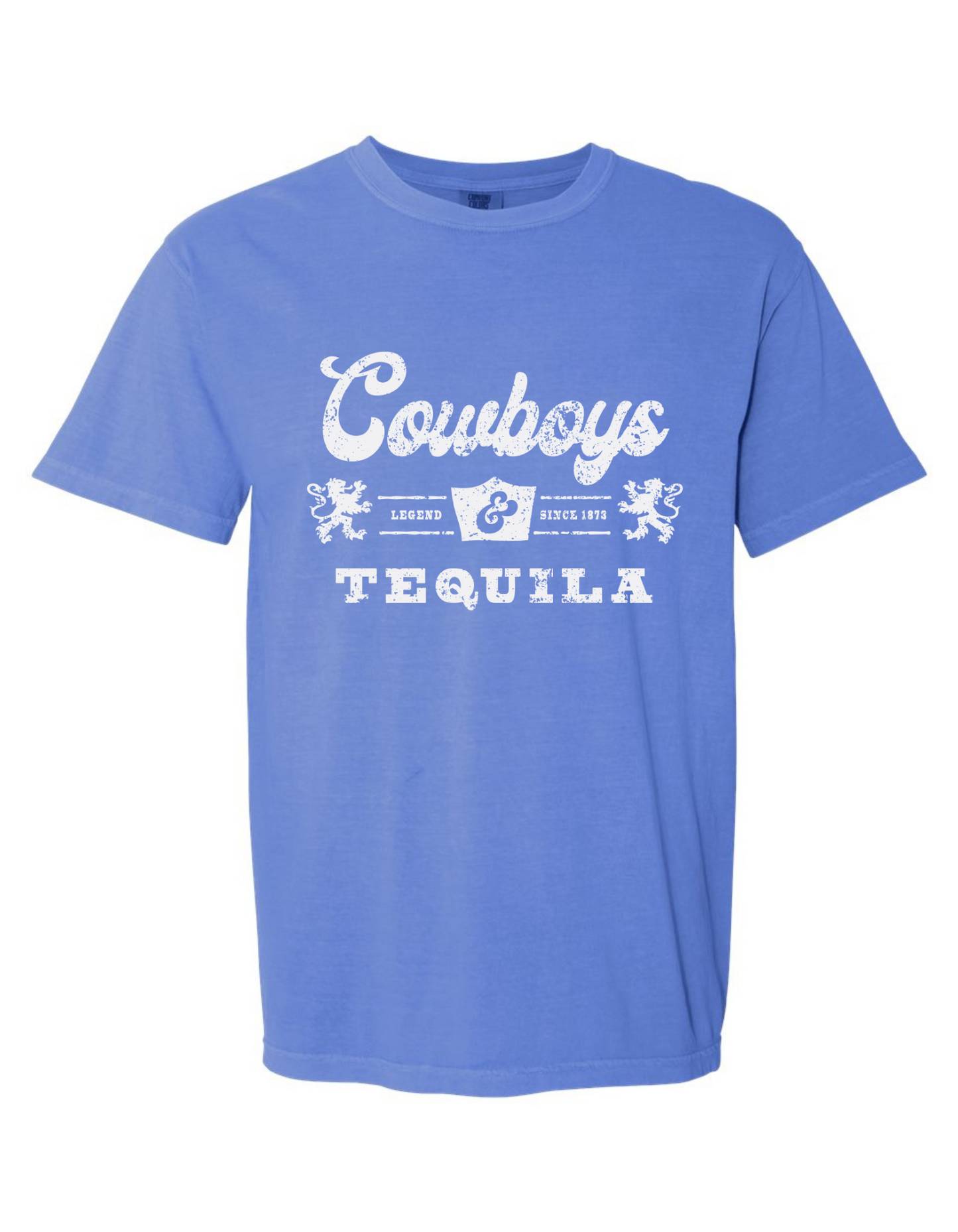 Comfort Colors® 'Cowboys & Tequila' T-Shirt | Country Concert T-Shirt | Vintage Western Graphic Shirt | Rodeo Night Outfit Tee