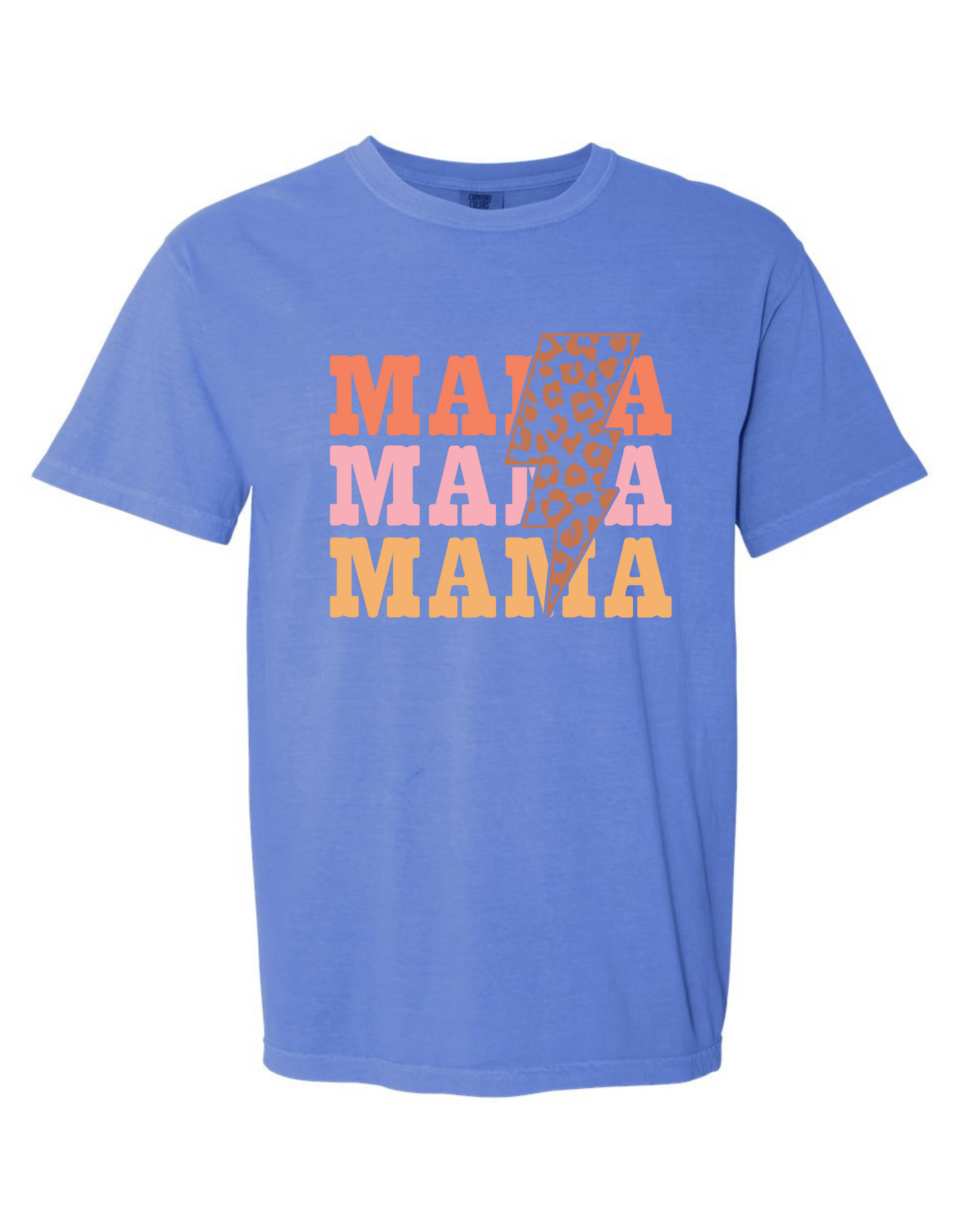 Comfort Colors® 'Mama Lightning Bolt' T-Shirt | Everyday Mom Tee | Empowering Mama Shirt | Mama Graphic Tee