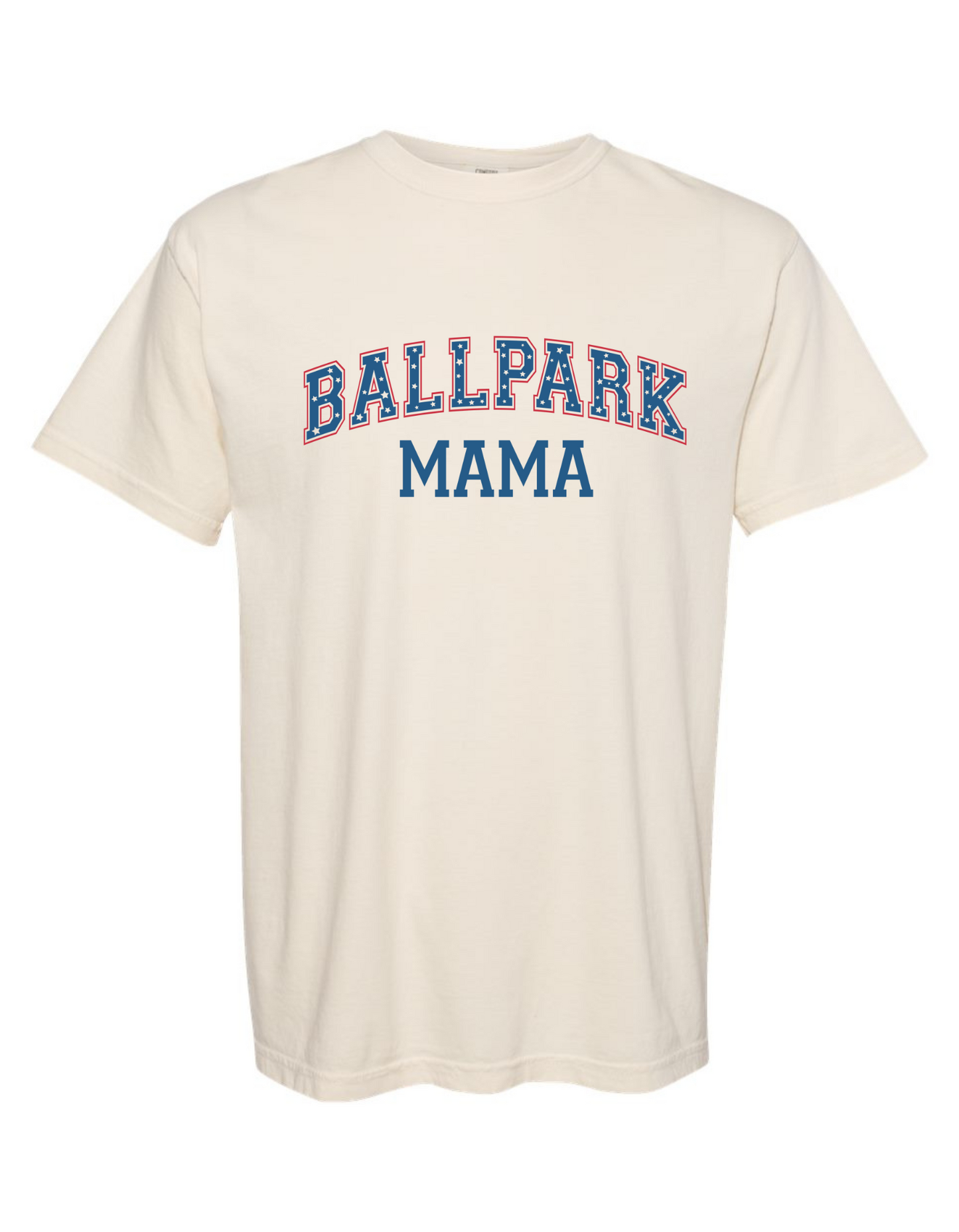 Comfort Colors® 'BallPark Mama' T-Shirt | Mom Life Baseball Shirt | Baseball Season Apparel | Game Day Tee