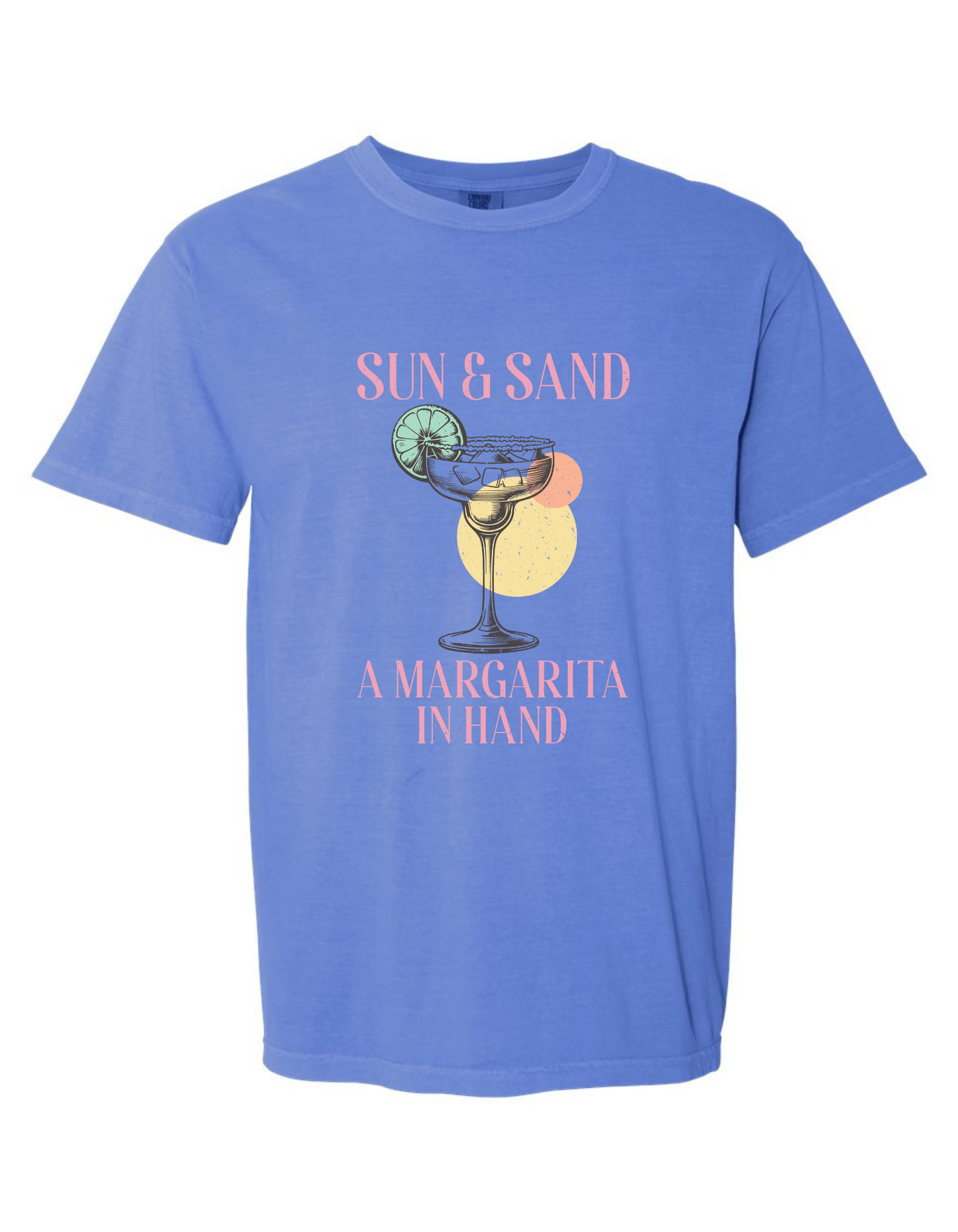 Sun & Sand Margarita in Hand T-Shirt - Comfort Colors Beach Graphic Tee