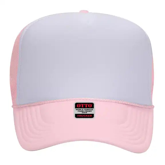 Otto® Embroidered 'Bow' Foam Snapback Cap  | Retro Style Bow Hat | Cute Bow Trucker Hat | Otto® Embroidery Hat