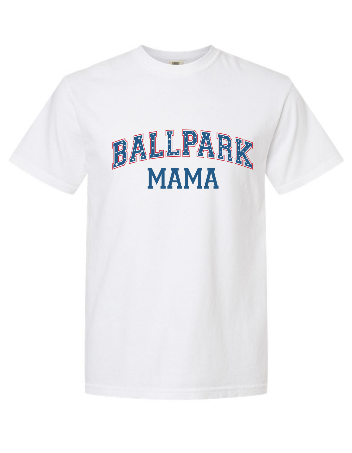 Comfort Colors® 'BallPark Mama' T-Shirt | Mom Life Baseball Shirt | Baseball Season Apparel | Game Day Tee