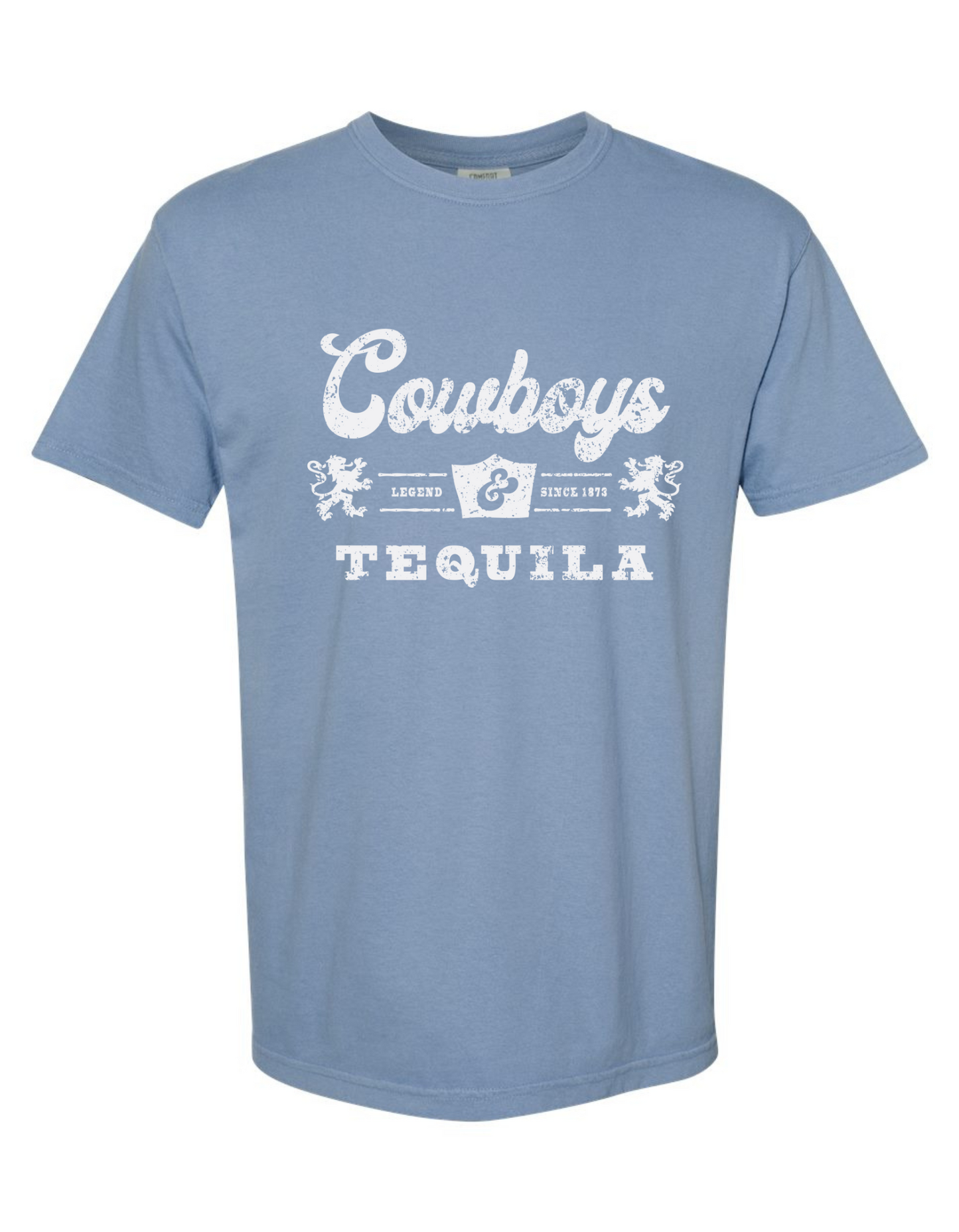 Comfort Colors® 'Cowboys & Tequila' T-Shirt | Country Concert T-Shirt | Vintage Western Graphic Shirt | Rodeo Night Outfit Tee