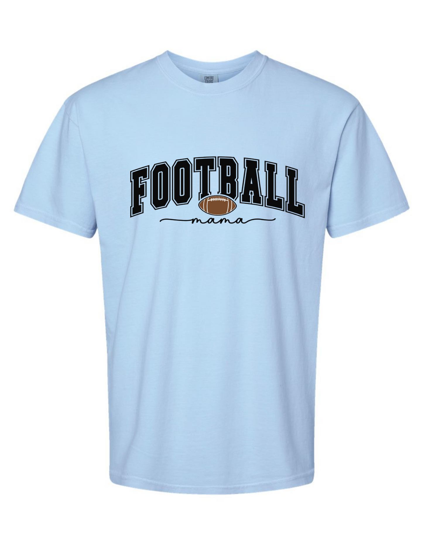 Comfort Colors® 'Football Mama' T-Shirt | Stylish Mom Sports Tee | Football Fan Apparel | Football Season Tee