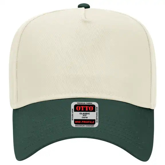 Living on That Blue Collar Dollar Hat – 3D Puff Embroidered Otto Snapback Trucker Cap, Workwear Style Statement Hat