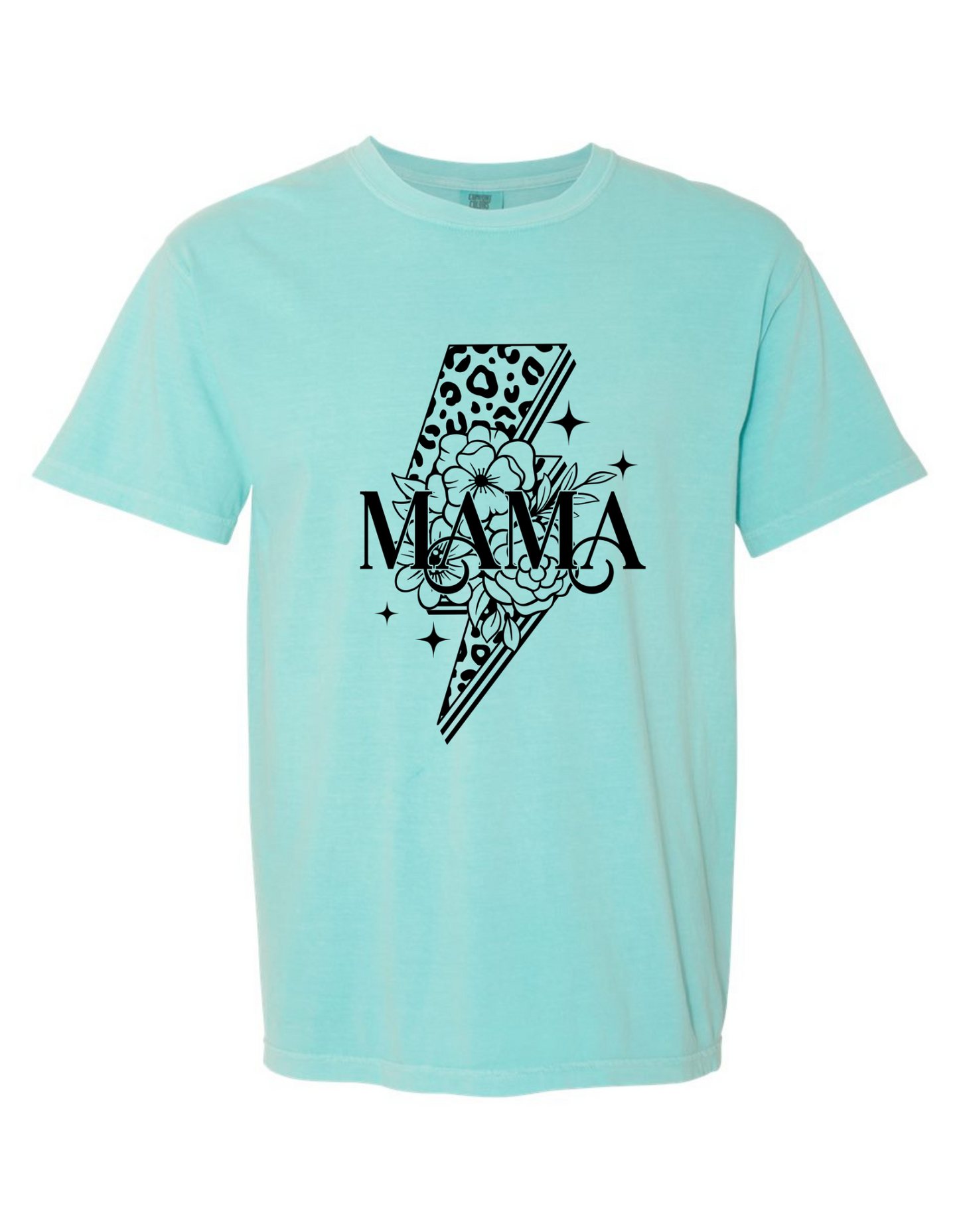 Comfort Colors® 'Mama Lightning Bolt' T-Shirt | Everyday Mom Tee | Empowering Mama Shirt | Mama Graphic Tee