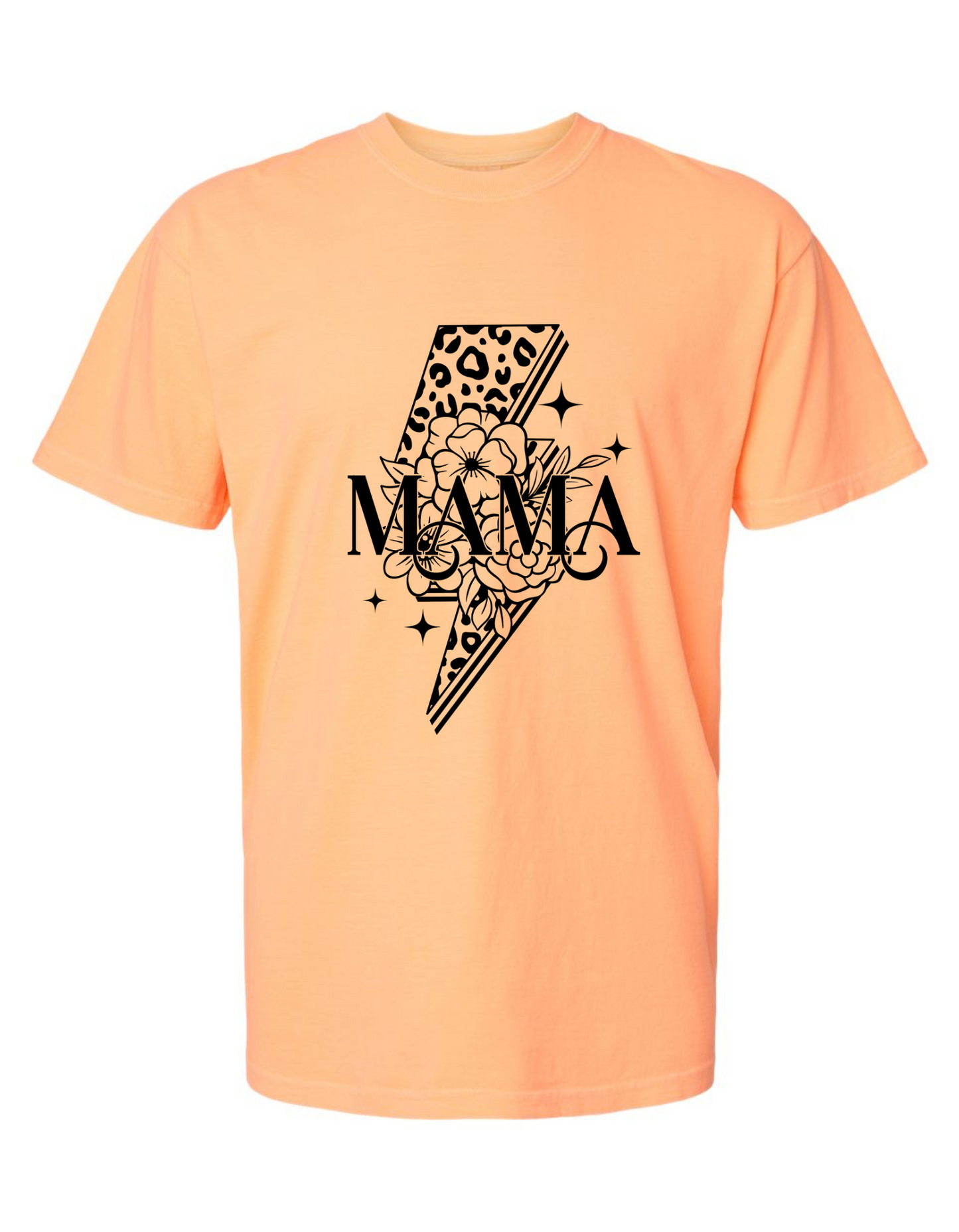 Comfort Colors® 'Mama Lightning Bolt' T-Shirt | Everyday Mom Tee | Empowering Mama Shirt | Mama Graphic Tee