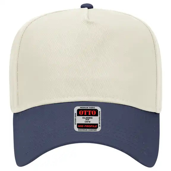 Living on That Blue Collar Dollar Hat – 3D Puff Embroidered Otto Snapback Trucker Cap, Workwear Style Statement Hat