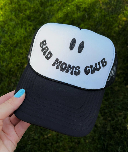 Otto® 'Bad Moms Club' Foam Snapback Cap | Mom Life Snapback | Mom Blub Trucker Cap | Gifts For Moms