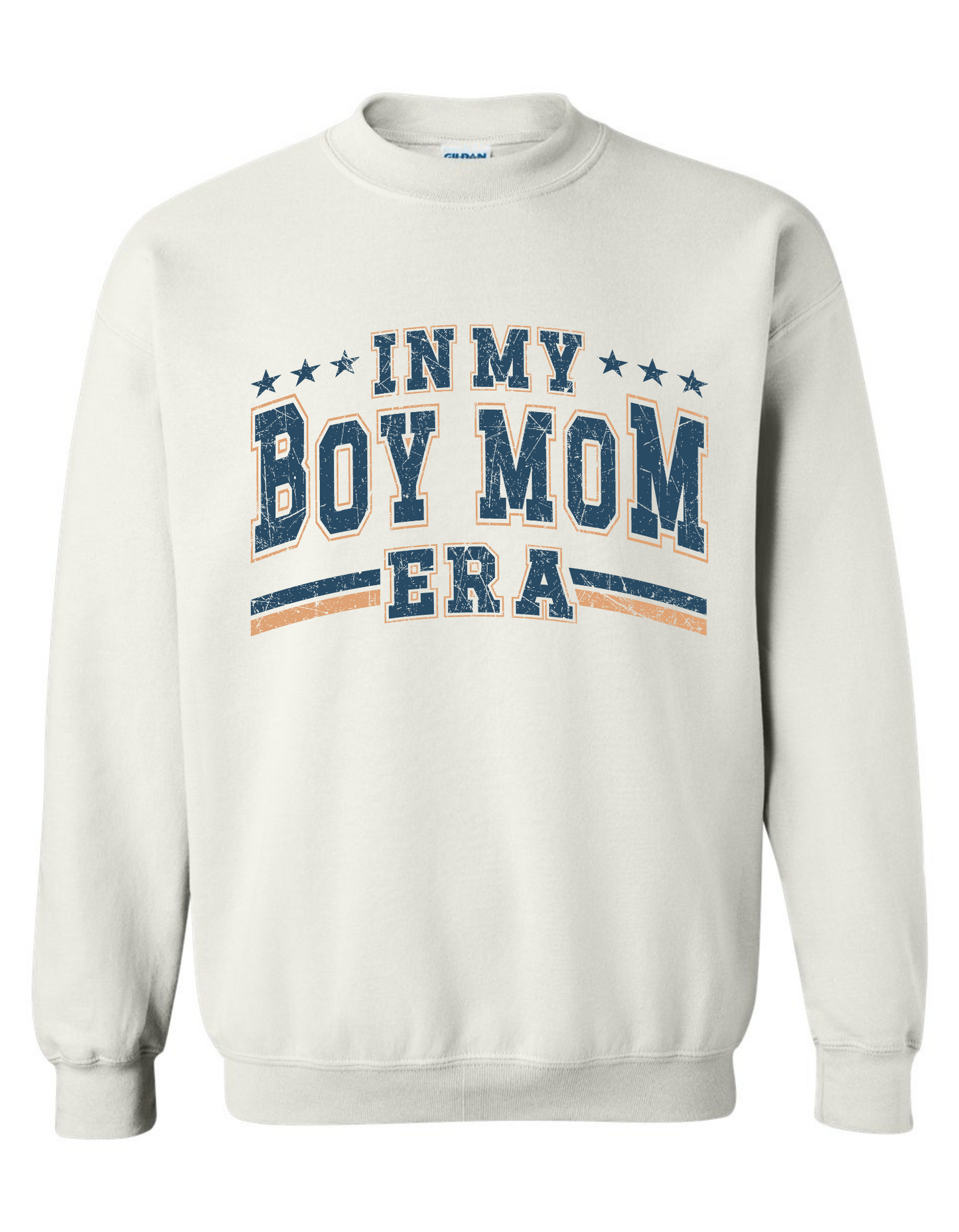 Gildan Heavy Blend™ 'In My Boy Mom Era' Sweatshirt | Boy Mom Gift Idea | Mom Era Graphic Pullover | Mom Life Graphic Sweatshirt