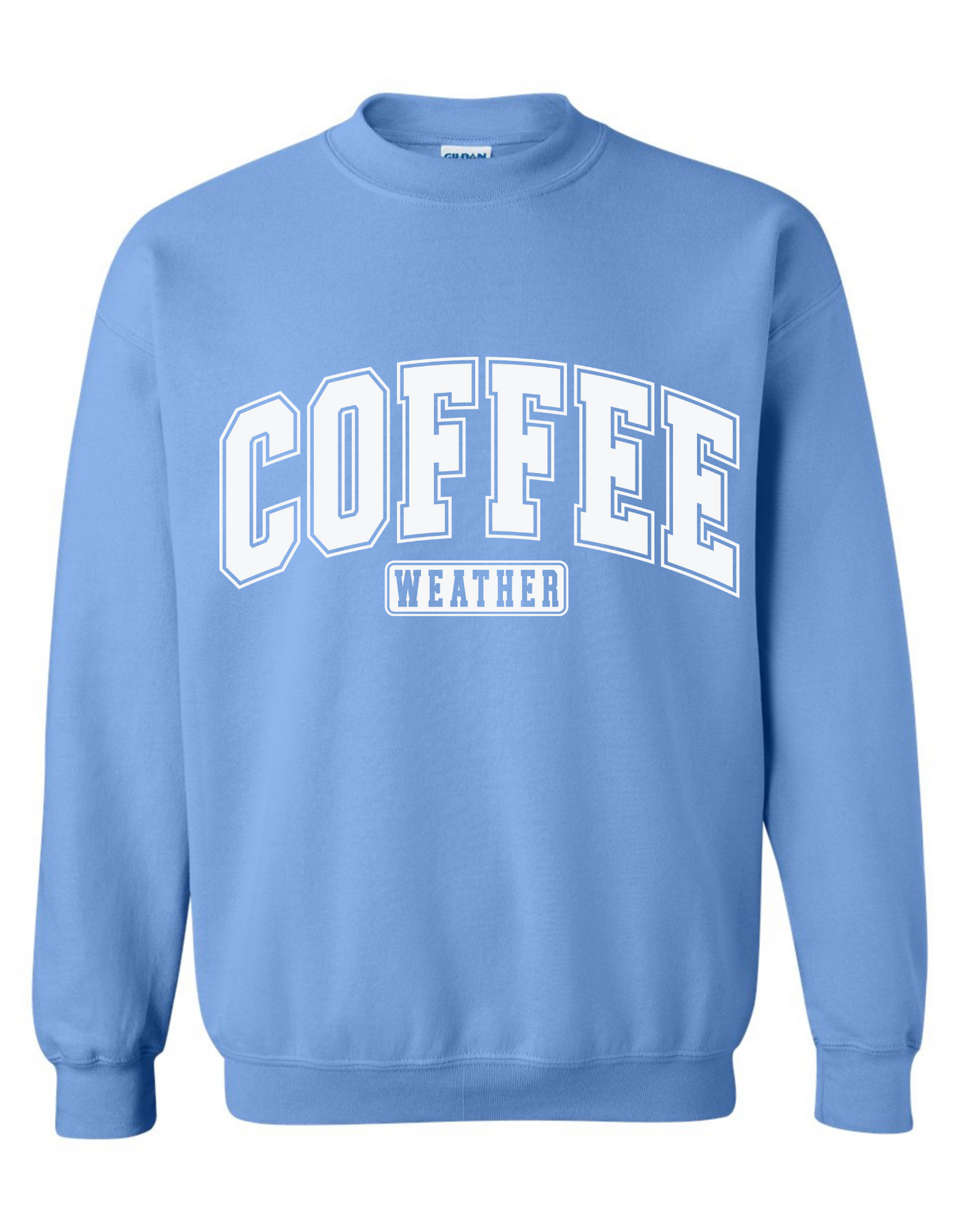 Gildan Heavy Blend™ 'Coffee Weather' Sweatshirt | Coffee-Themed Sweatshirt | Gift for Coffee Enthusiasts