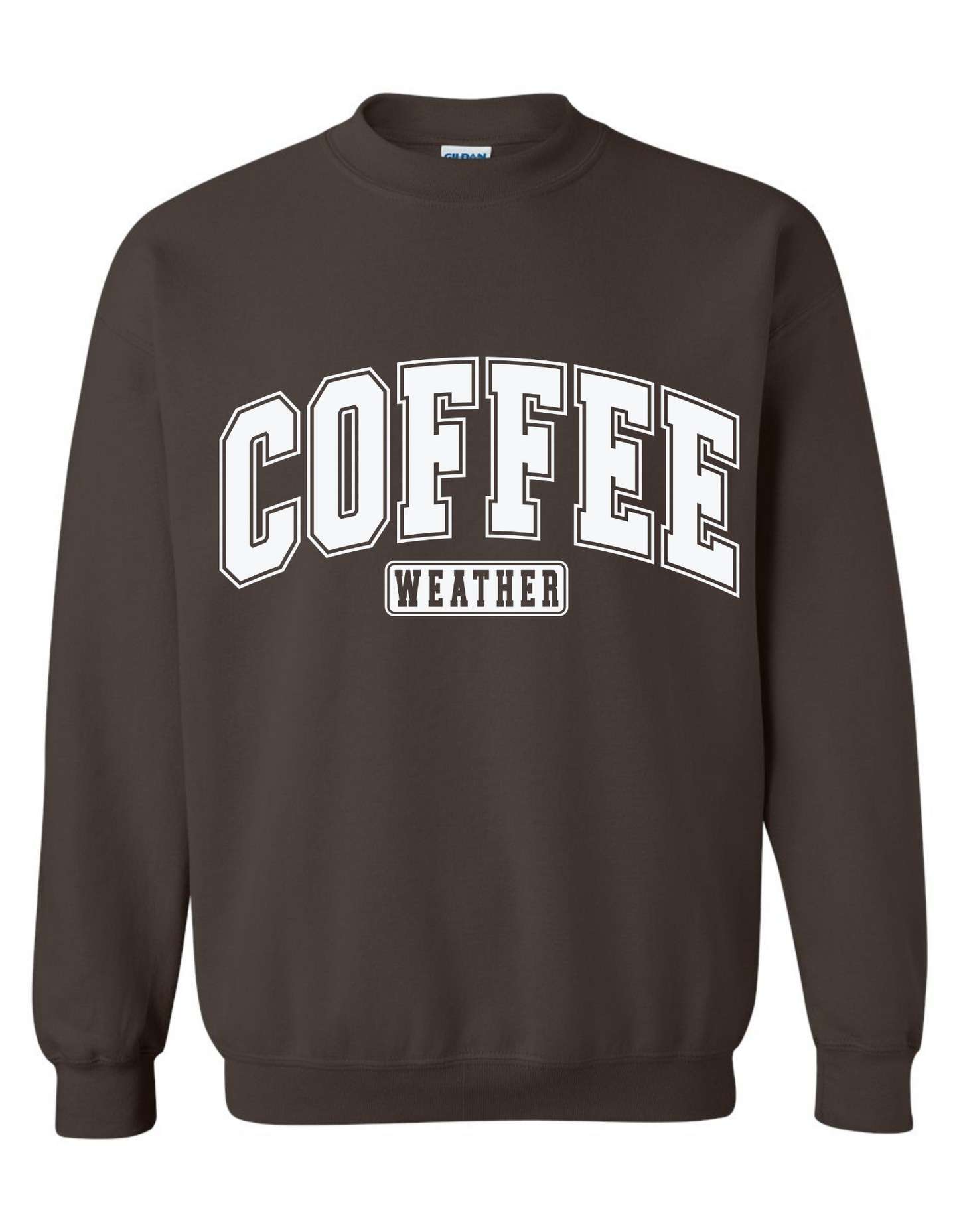 Gildan Heavy Blend™ 'Coffee Weather' Sweatshirt | Coffee-Themed Sweatshirt | Gift for Coffee Enthusiasts