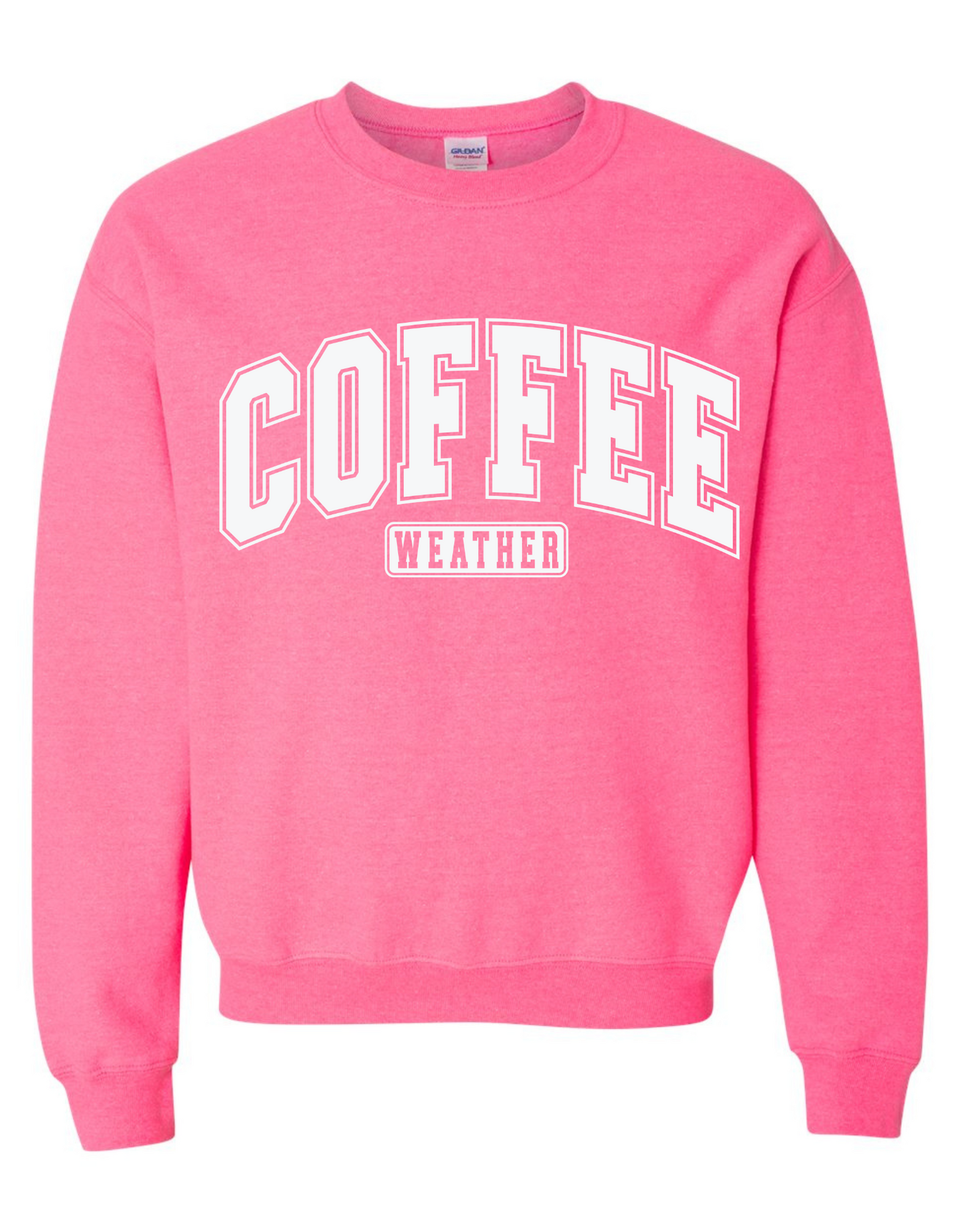 Gildan Heavy Blend™ 'Coffee Weather' Sweatshirt | Coffee-Themed Sweatshirt | Gift for Coffee Enthusiasts