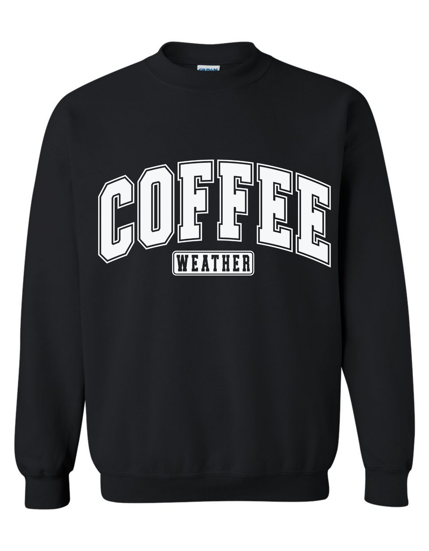 Gildan Heavy Blend™ 'Coffee Weather' Sweatshirt | Coffee-Themed Sweatshirt | Gift for Coffee Enthusiasts