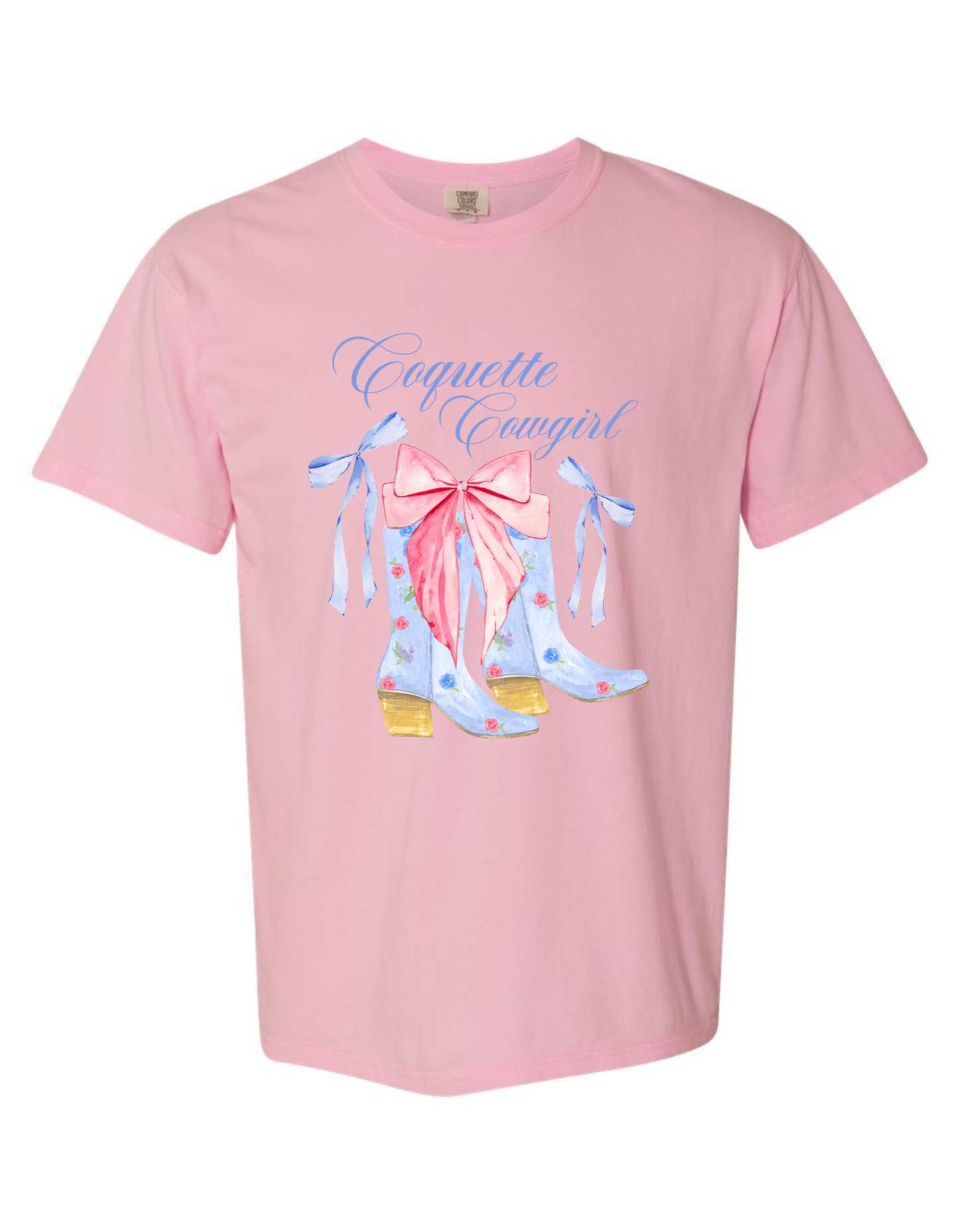 Comfort Colors® 'Coquette Cowgirl' T-Shirt | Boho Cowgirl Graphic Shirt | Cowgirl Lifestyle Graphic Tee | Cowgirl Aesthetic T-Shirt