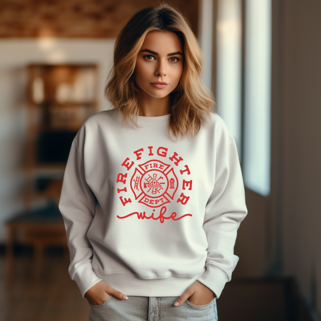 Firefighter Wife Crewneck Sweatshirt