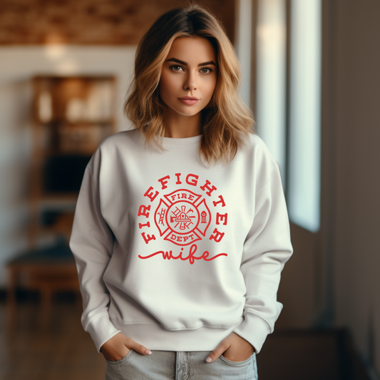 Firefighter Wife Crewneck Sweatshirt