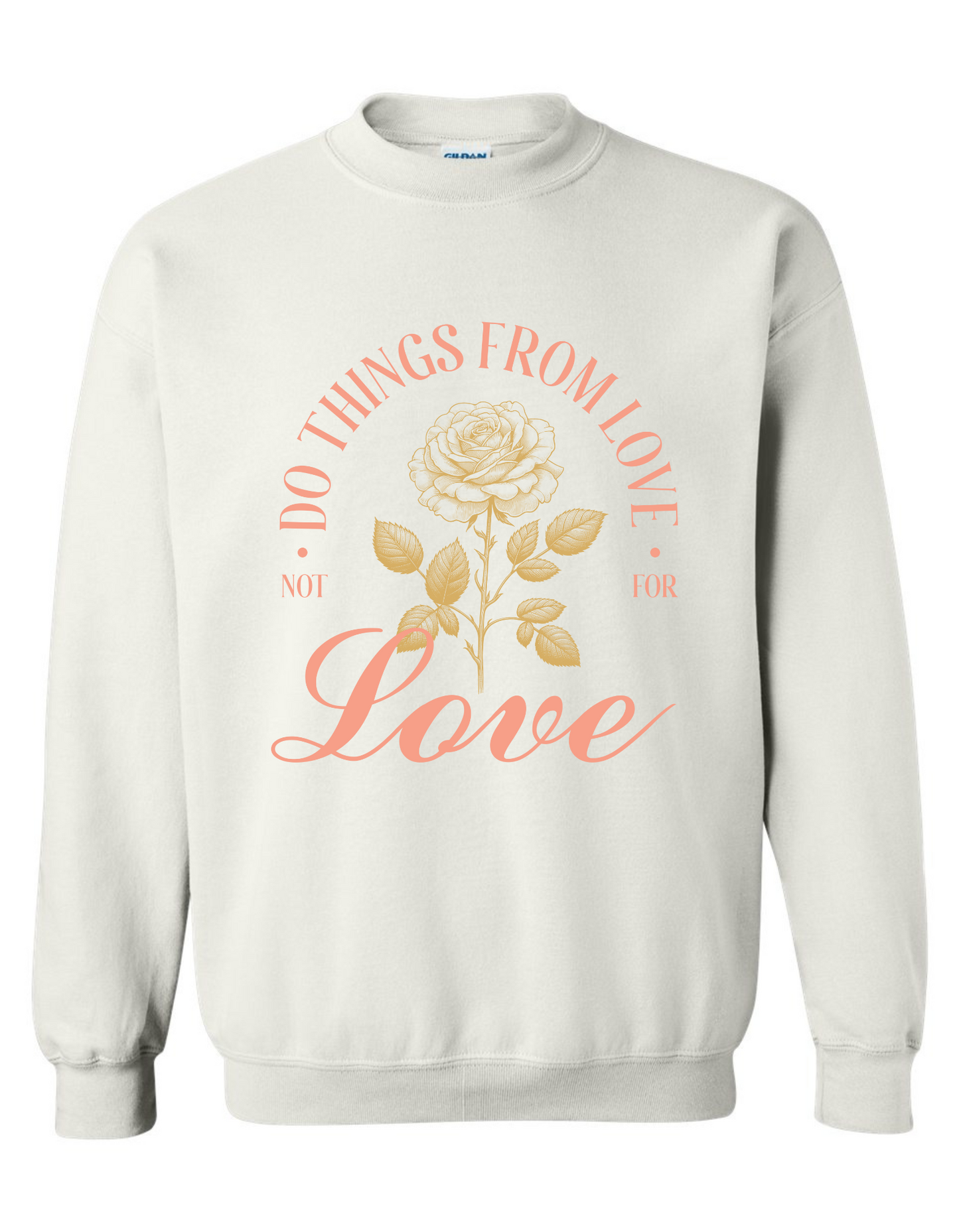 Gildan Heavy Blend™ 'Love' Sweatshirt | Inspirational Crewneck Sweatshirt | Inspire Kindness