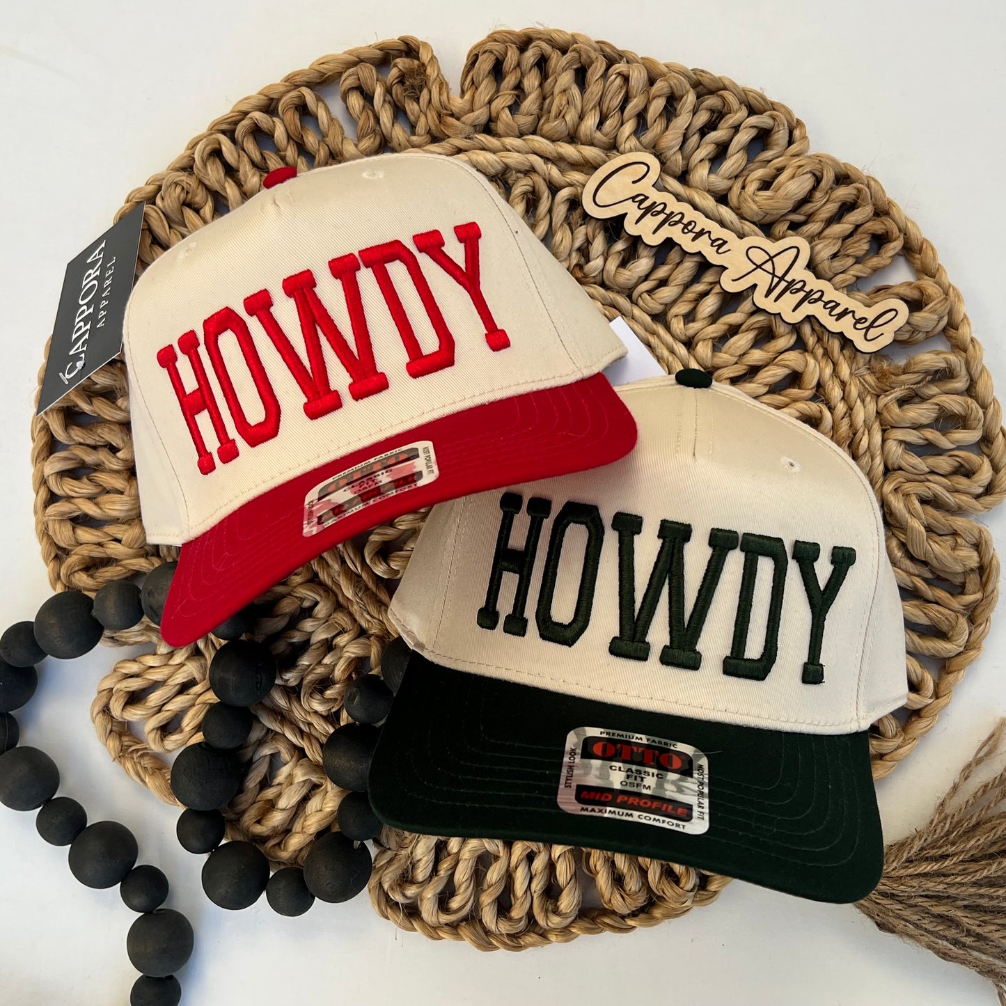 HOWDY 3D Puff Embroidered Snapback Hat
