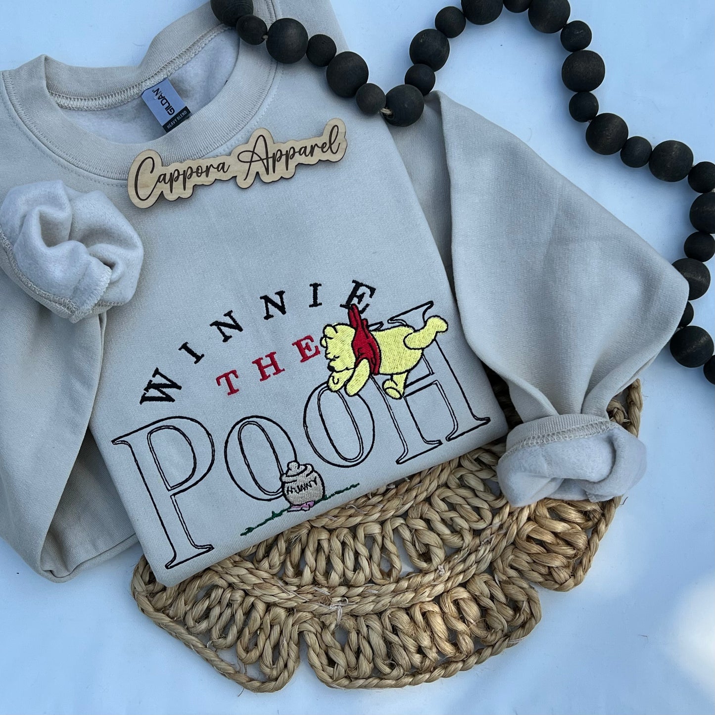 Bear Embroidered Sweatshirt – Inspired by Classic Storybook Character, Cozy Gildan Crewneck