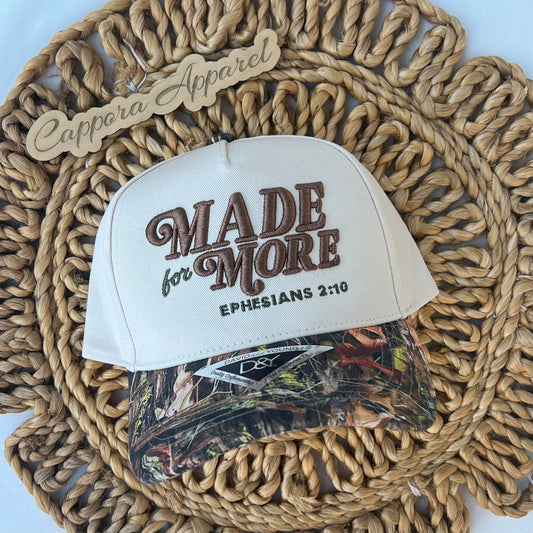 Made for More 3D Puff Embroidered Canvas Hat