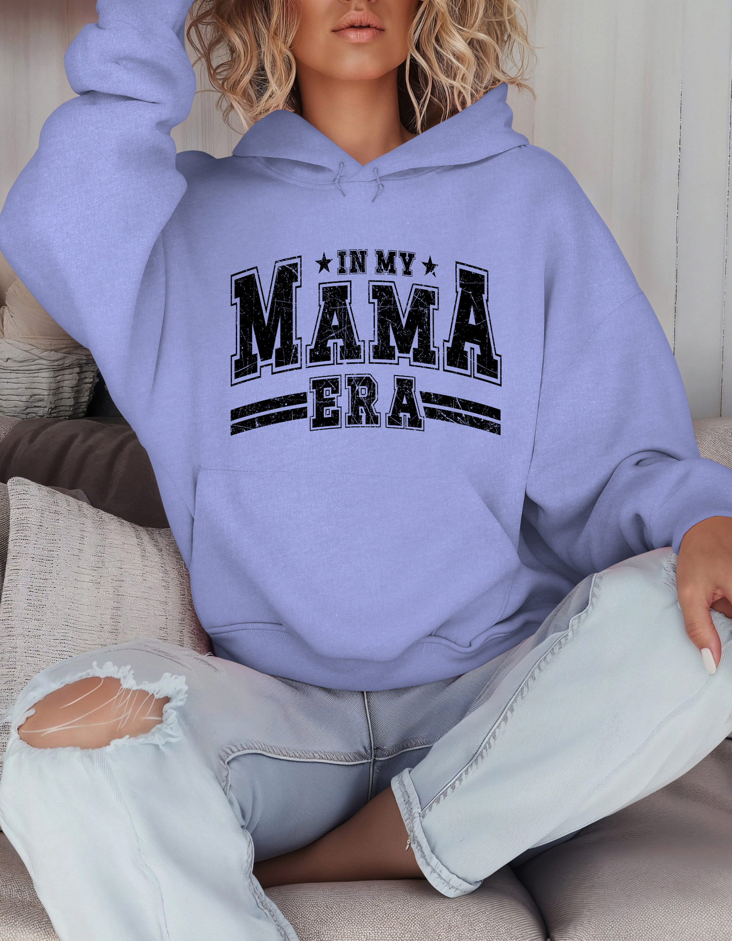 Gildan Heavy Blend™ Hooded 'In My Mom Era' Sweatshirt | Mama Hoodie | Mom Life Sweatshirt| Graphic Hoodie for Moms | Everyday Mom Hoodie