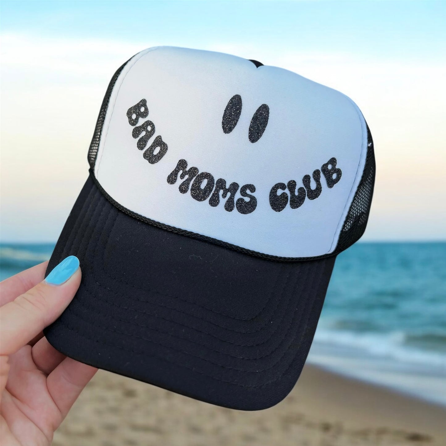 Otto® 'Bad Moms Club' Foam Snapback Cap | Mom Life Snapback |Trendy Bad Mom Club Graphic Hat