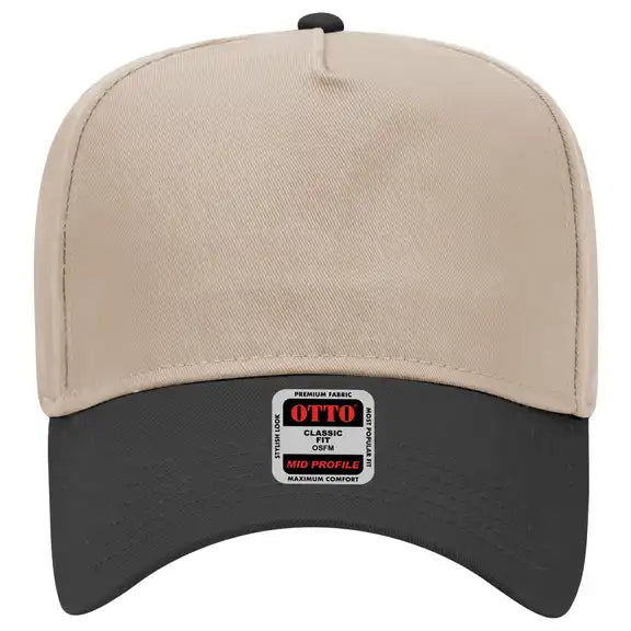 Living on That Blue Collar Dollar Hat – 3D Puff Embroidered Otto Snapback Trucker Cap, Workwear Style Statement Hat