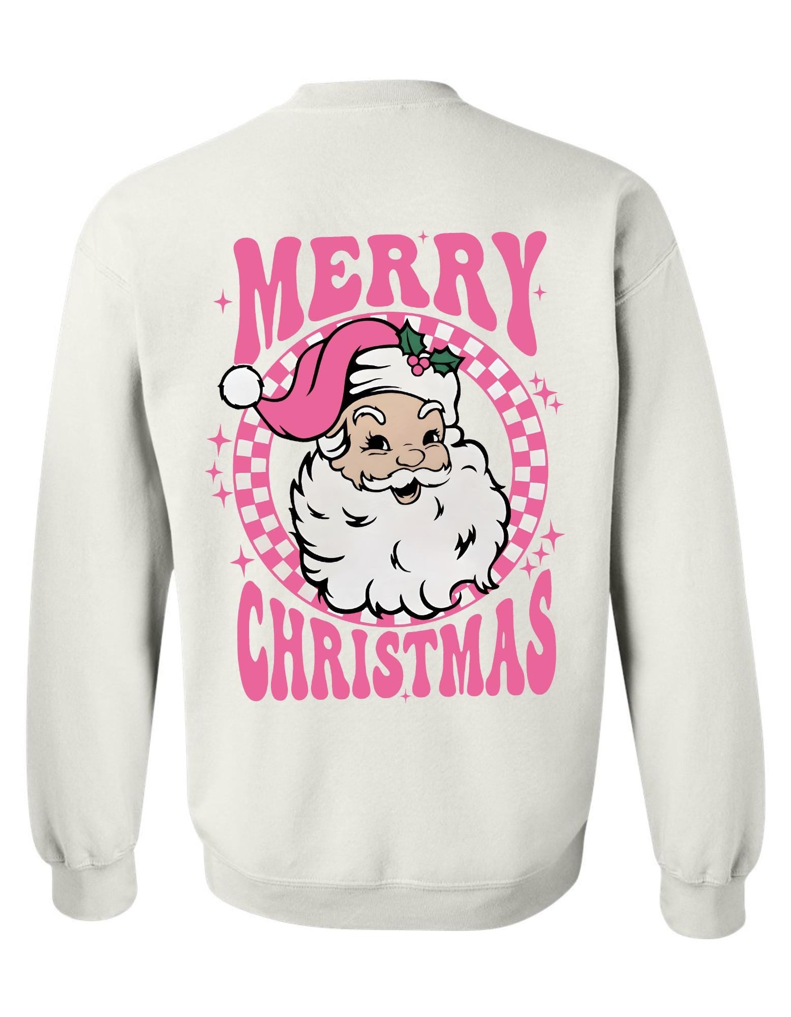 Merry Christmas Sweatshirt – Santa Graphic Gildan Crewneck, Holiday Pullover, Cozy Christmas Sweater Gift