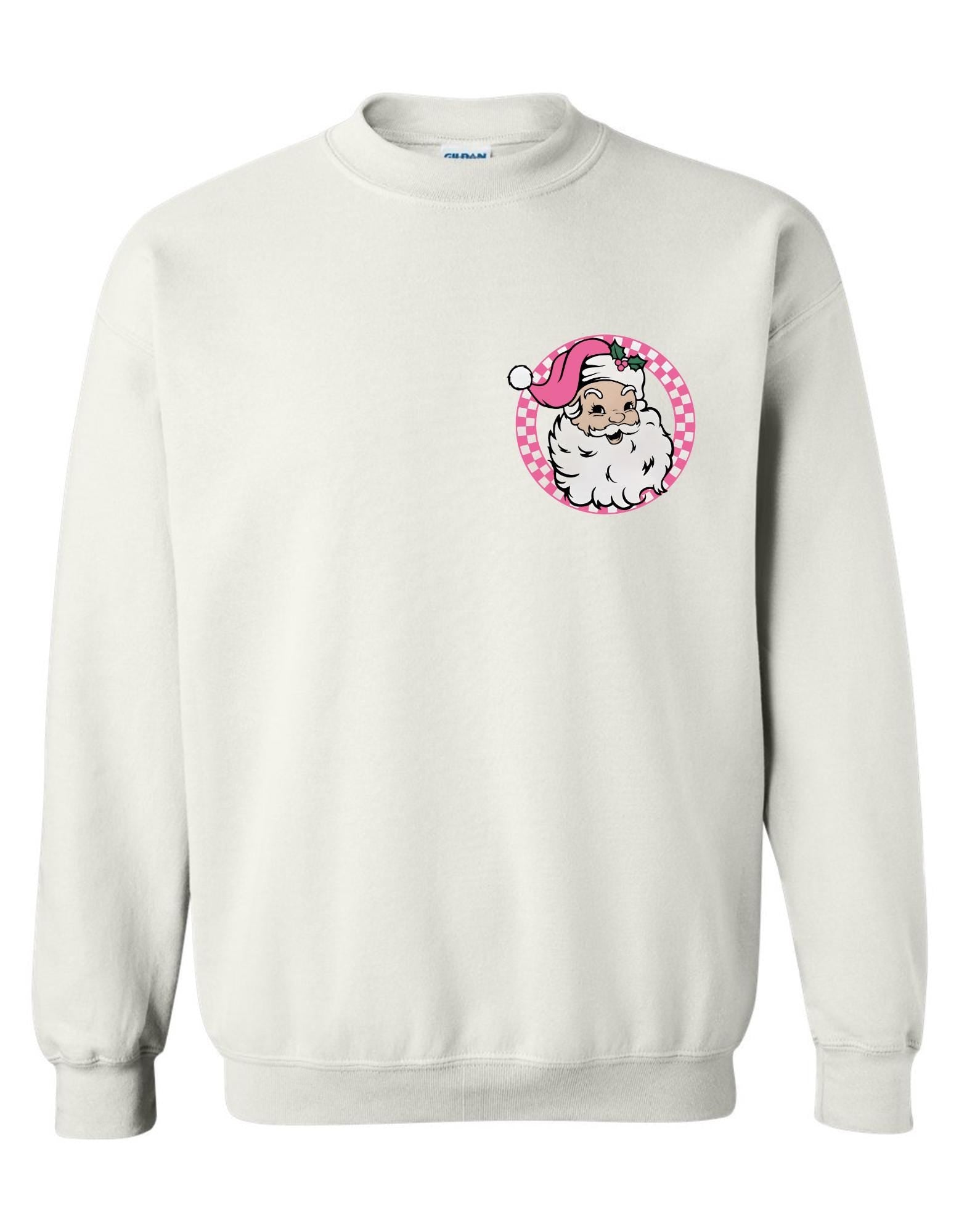 Merry Christmas Sweatshirt – Santa Graphic Gildan Crewneck, Holiday Pullover, Cozy Christmas Sweater Gift