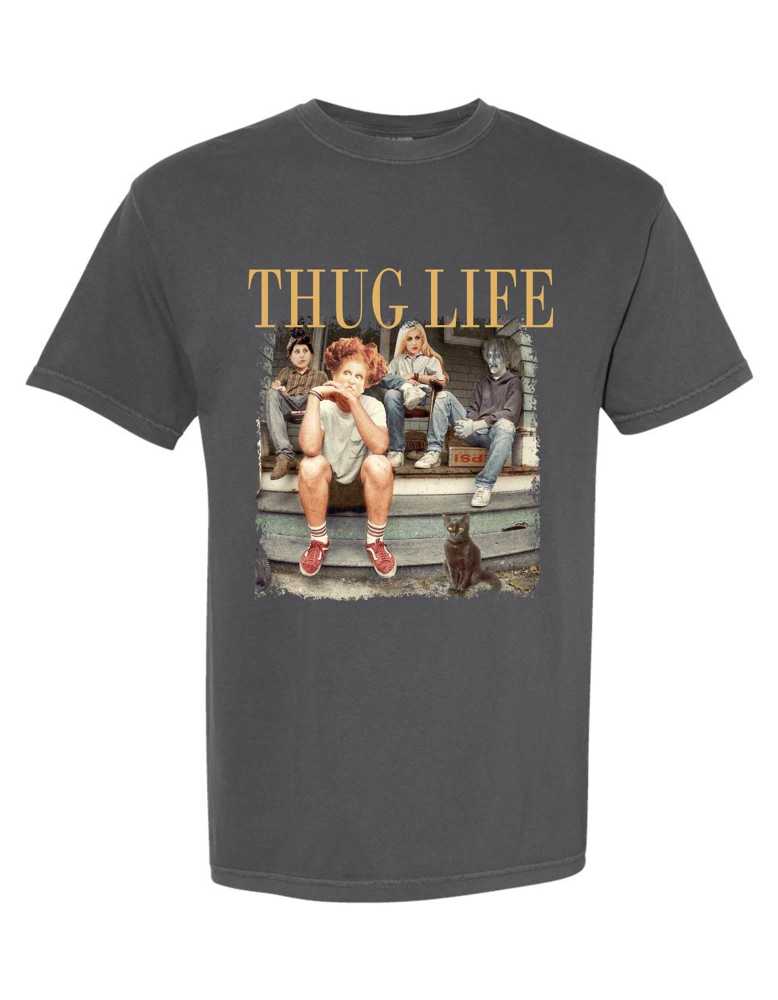 Comfort Colors® 'Thug Life' T-Shirt | Halloween Graphic Tee, Funny Halloween Shirt, Fall Fashion T-shirt, Halloween Vibes Clothing
