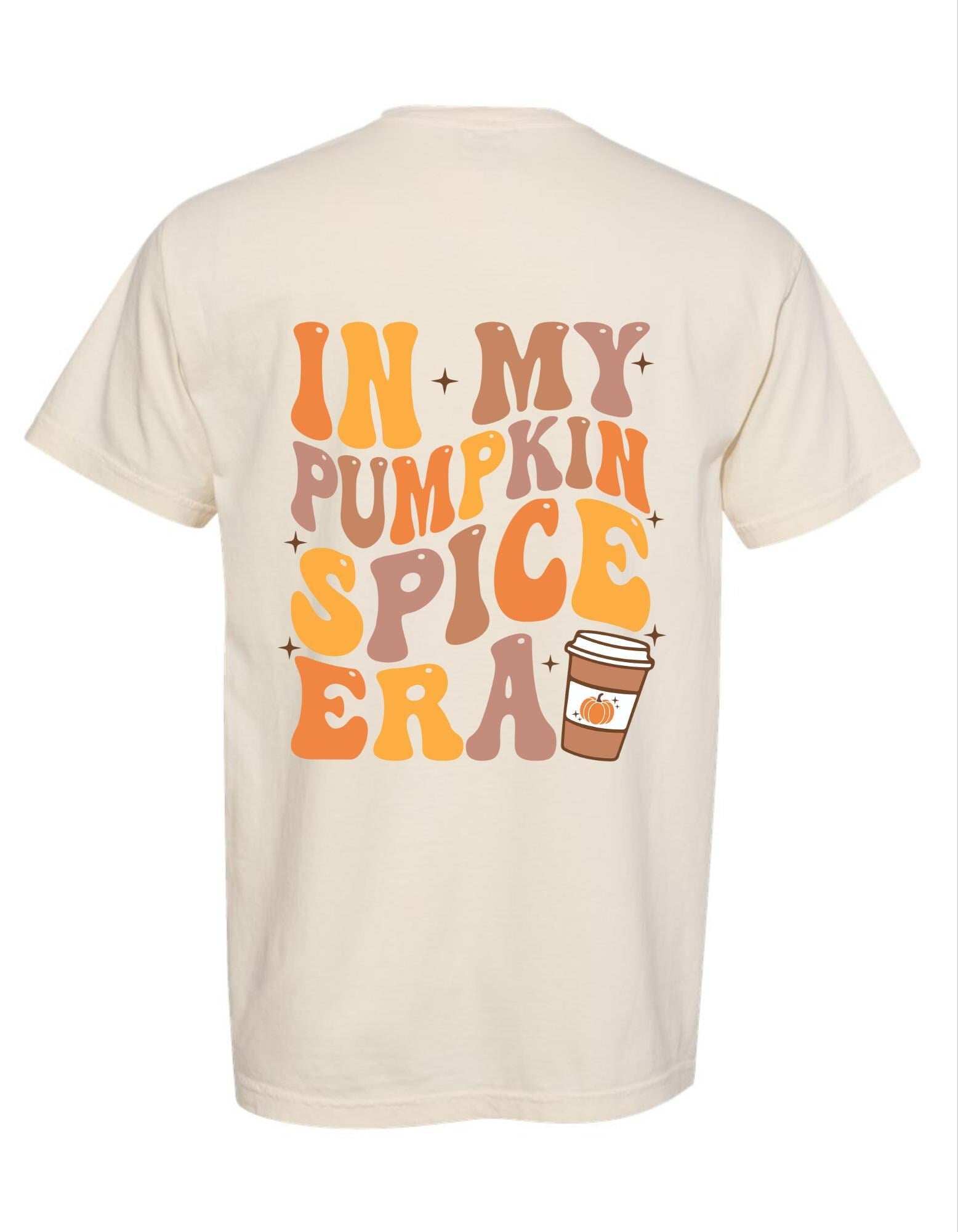 In My Pumpkin Spice Era Tee – Fall Graphic T-Shirt on Comfort Colors, Cozy Autumn Shirt, Pumpkin Season Aesthetic